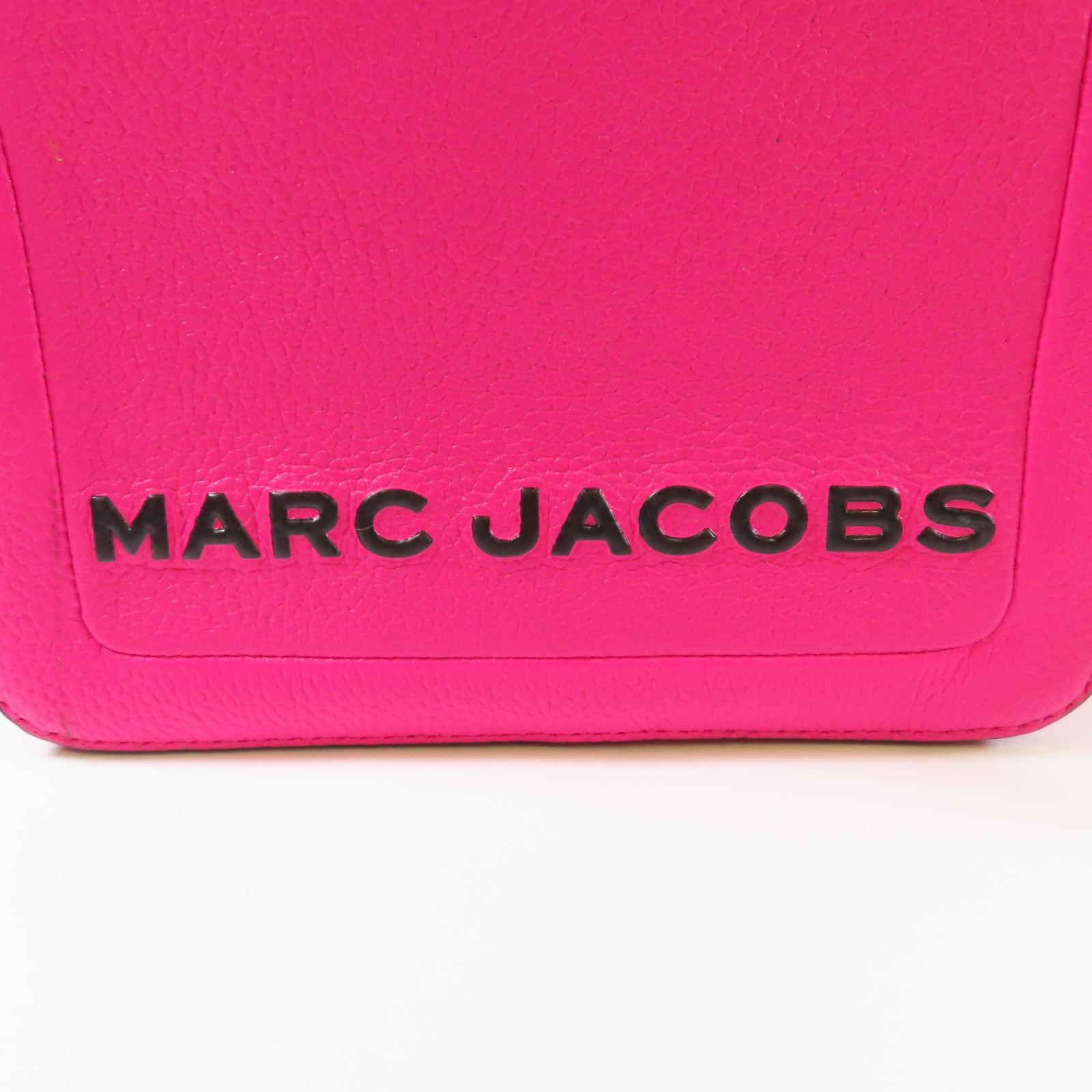 MARC JACOBS 牛皮皮革2 Way Shoulder金扣手挽肩背兩用袋粉紅色