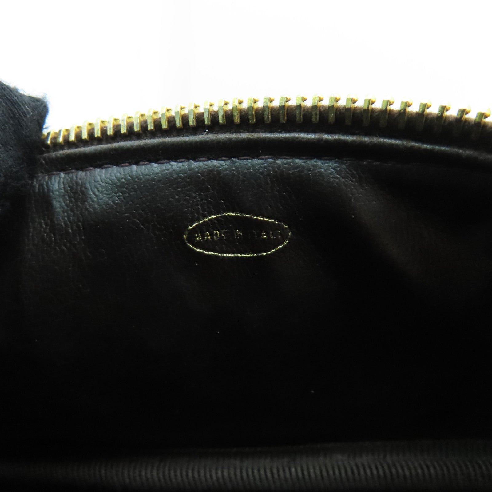 CHANEL Caviar皮革Vanity Bag金扣手挽袋啡色