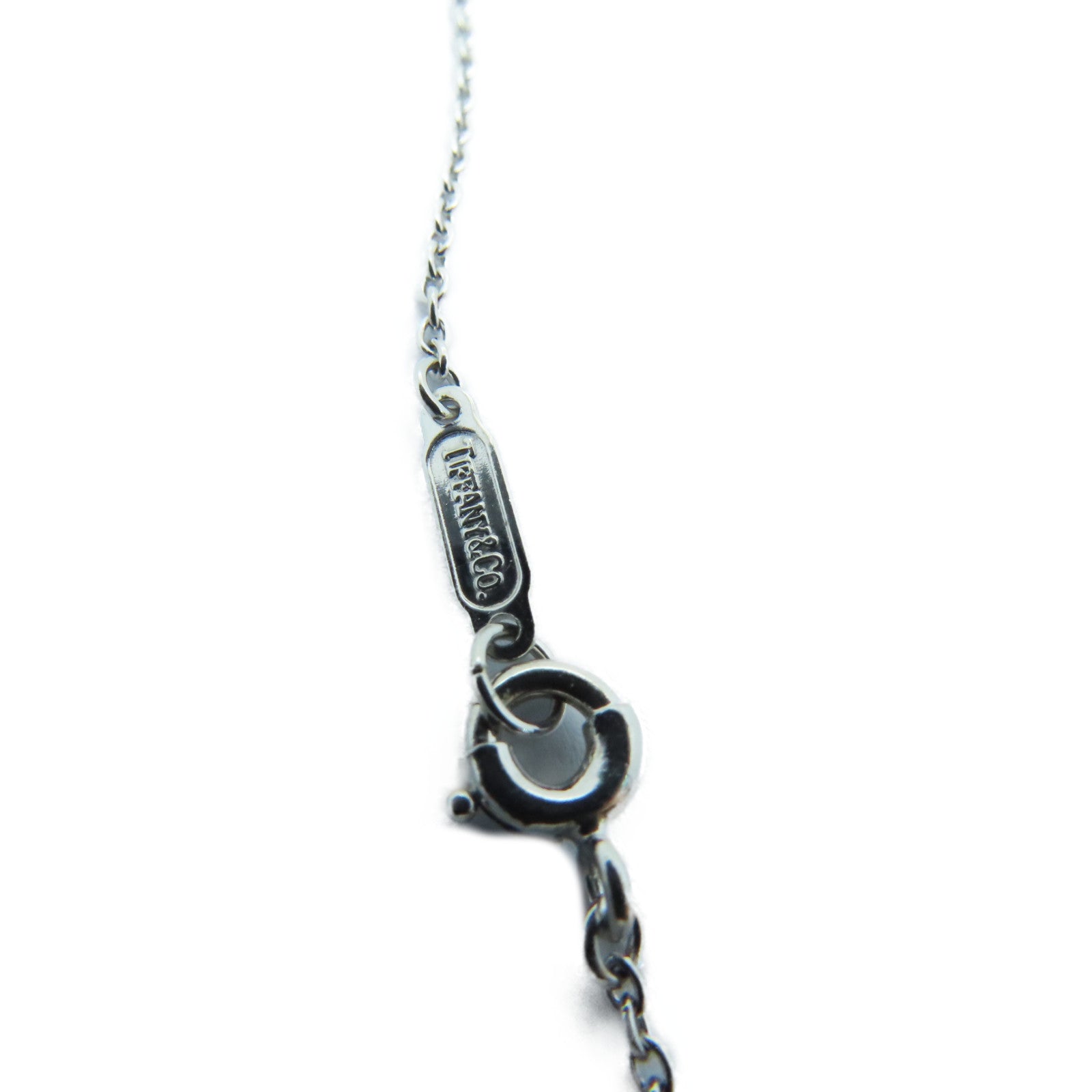 TIFFANY&amp;CO [Shock Reduction Offer] PT950 Platinum Diamond Necklace 1.20ct Diamond Necklace