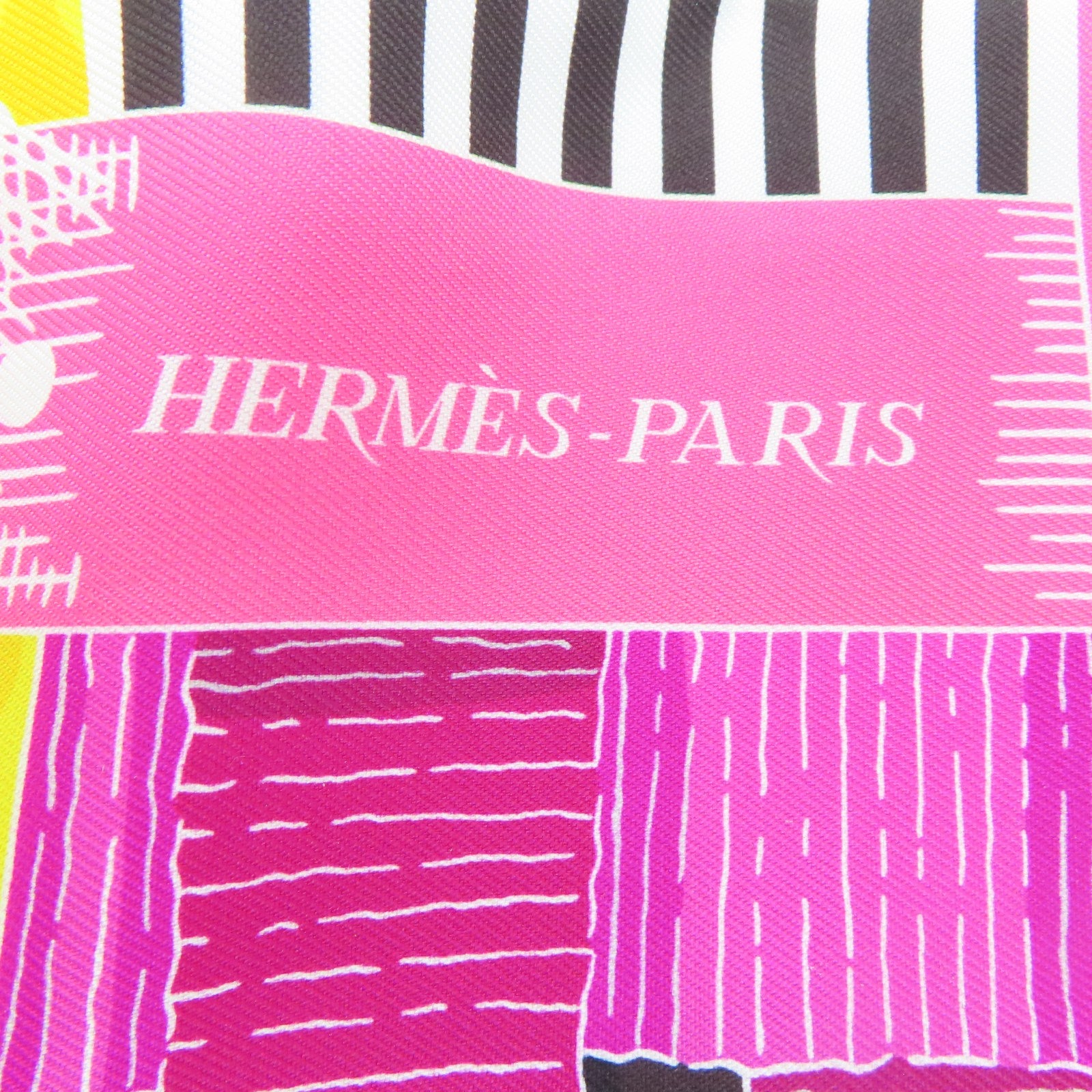 HERMES Silk Maxi Twilly Scarf Pink/Multicolor