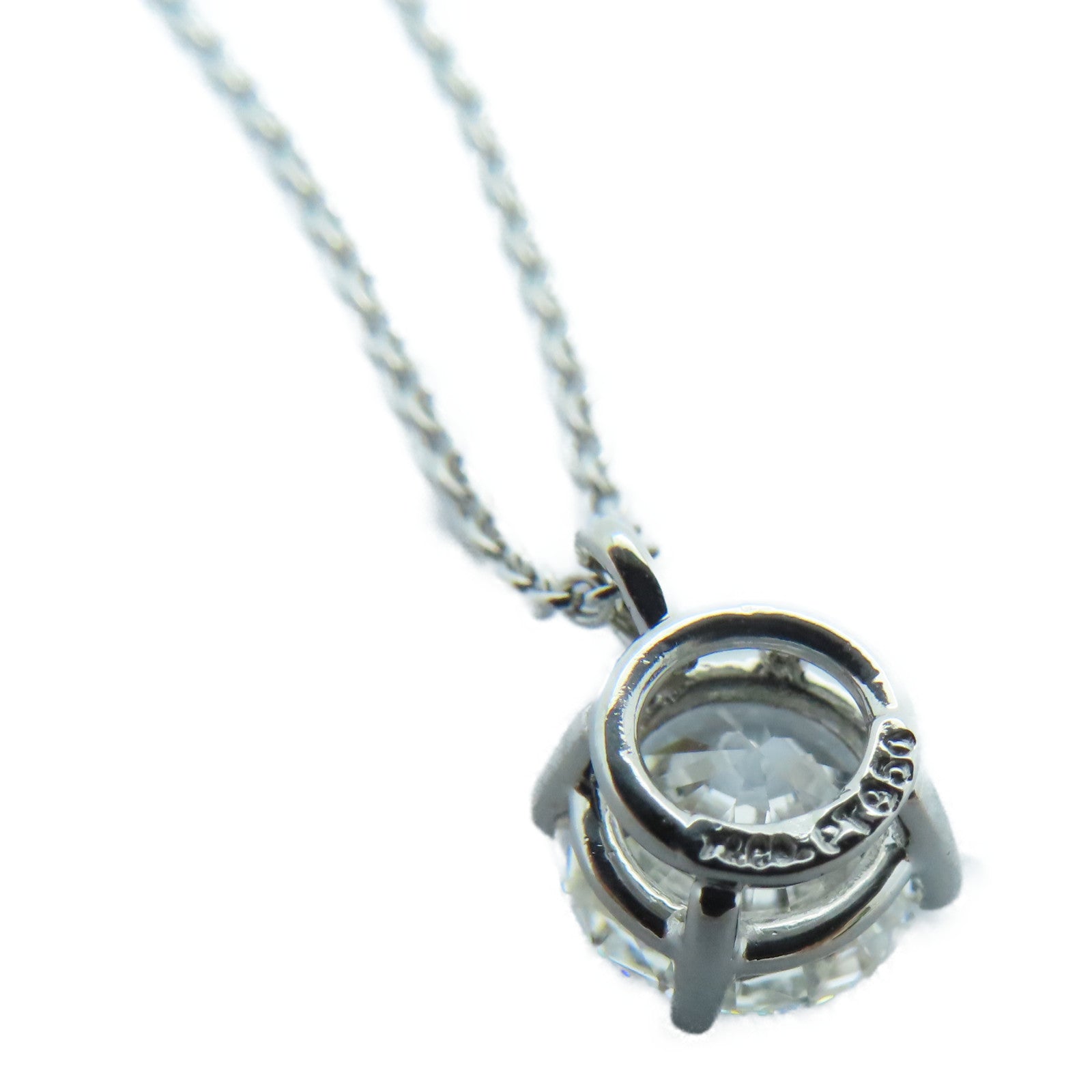 TIFFANY&amp;CO [Shock Reduction Offer] PT950 Platinum Diamond Necklace 1.20ct Diamond Necklace