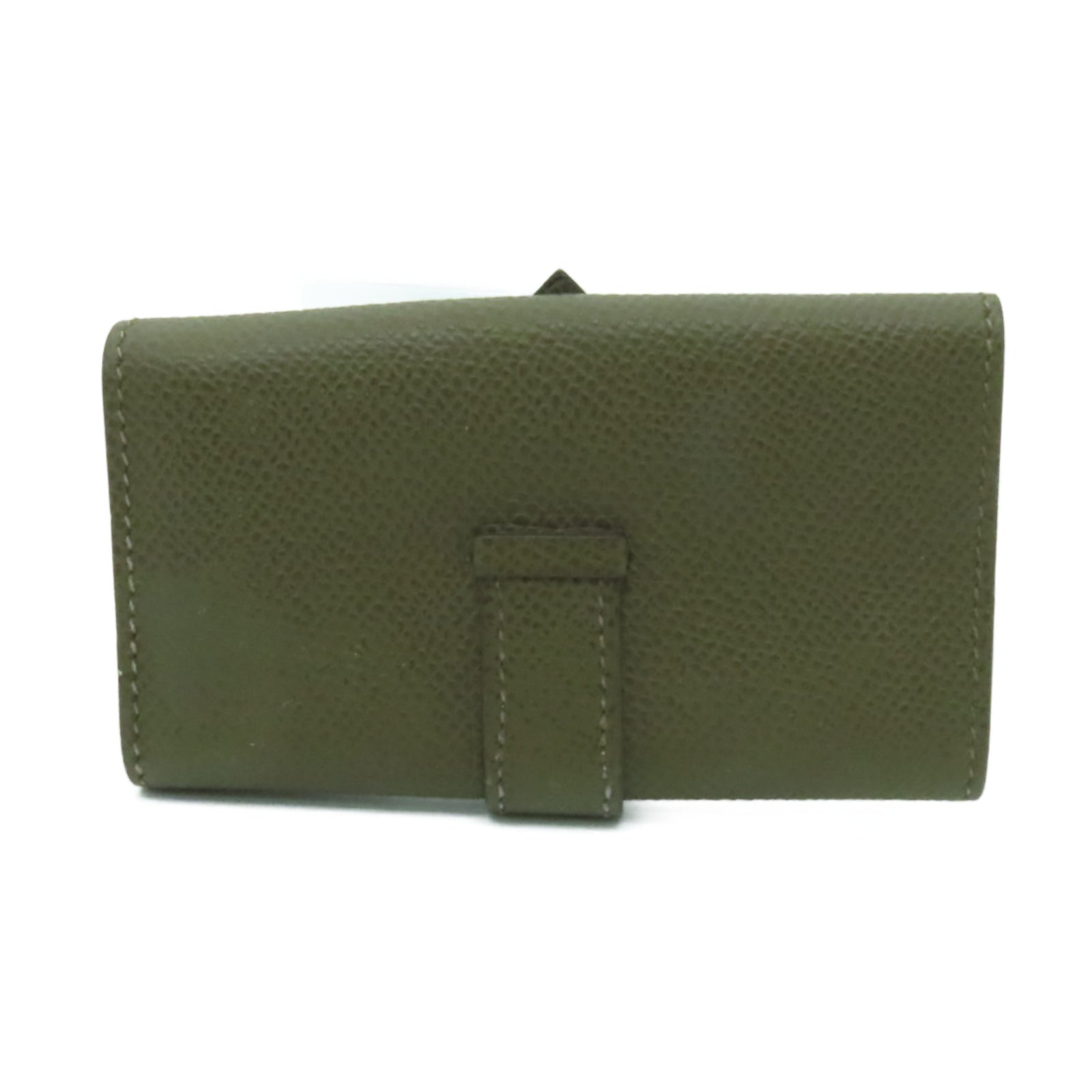 HERMES Epsom皮革Key Case 6銀扣鎖匙包啡色
