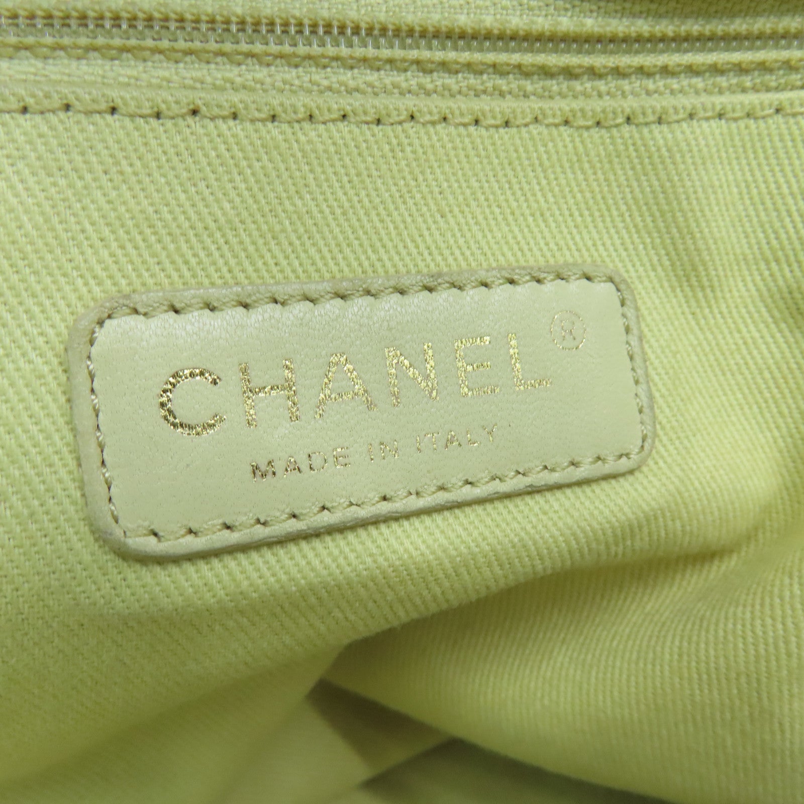 CHANEL Denim Tote Bag金扣手挽肩背两用袋蓝色