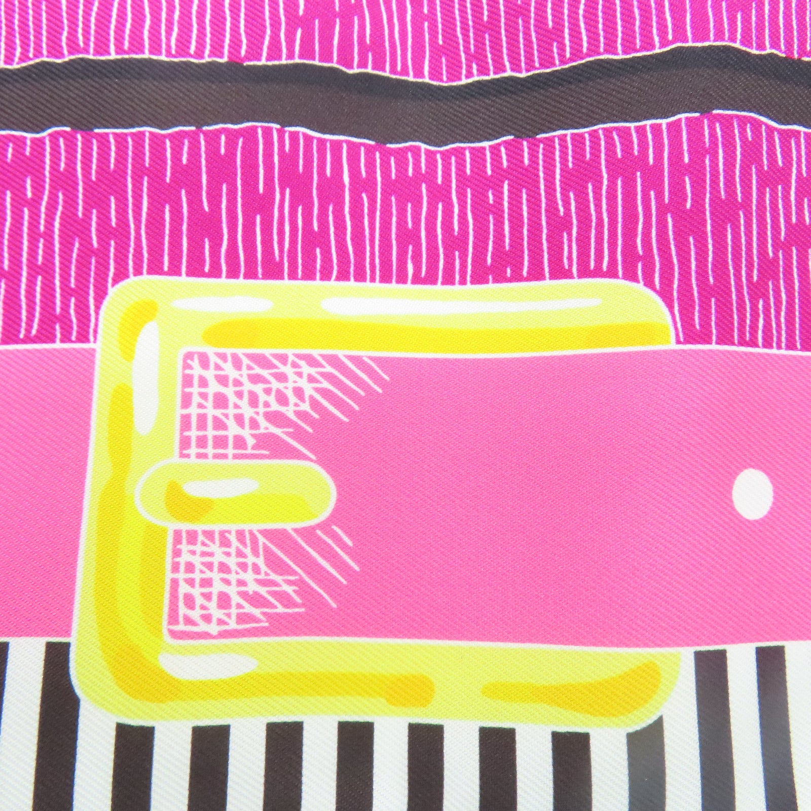 HERMES Silk Maxi Twilly Scarf Pink/Multicolor