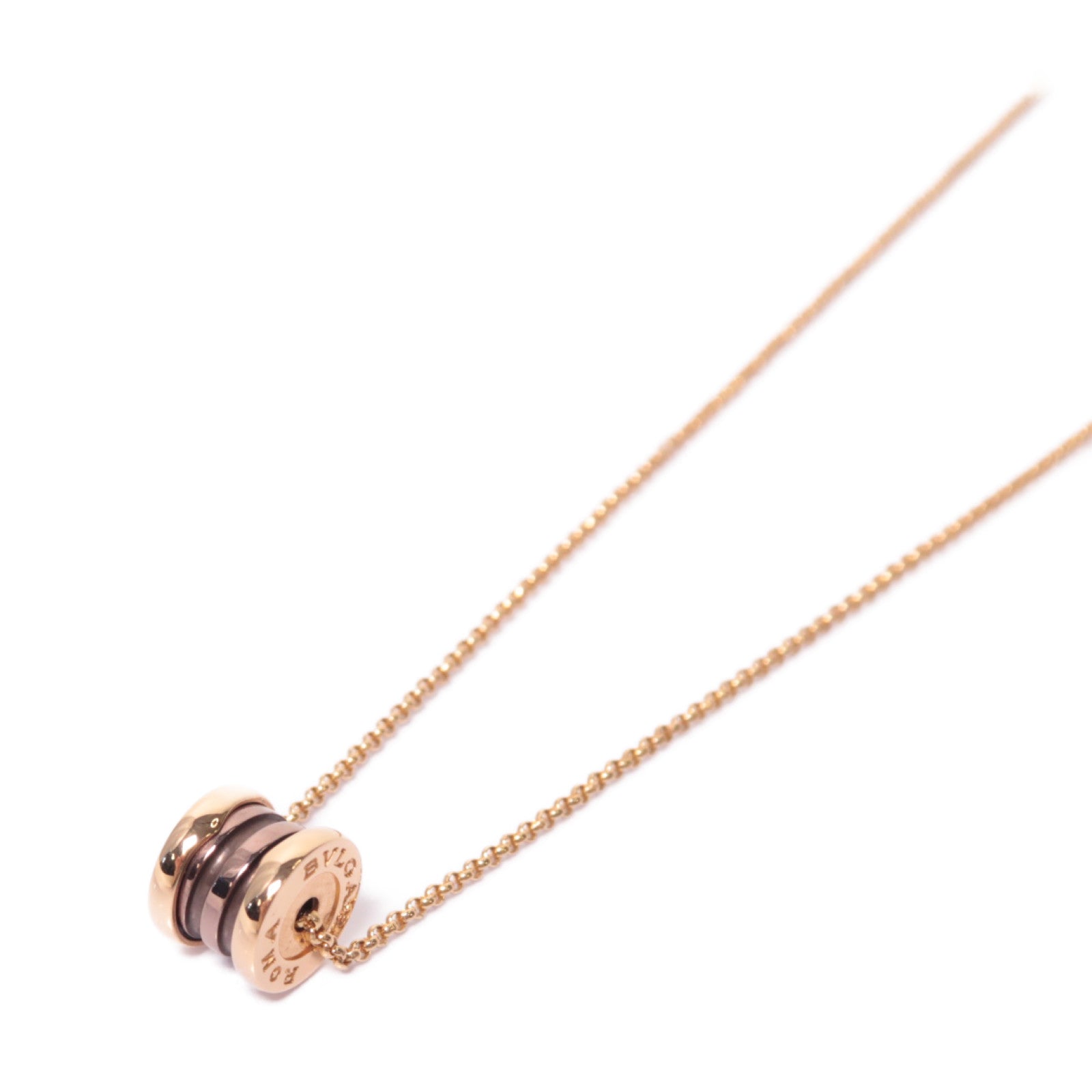 BVLGARI 18K玫瑰金B.zero 1 Necklace項鍊