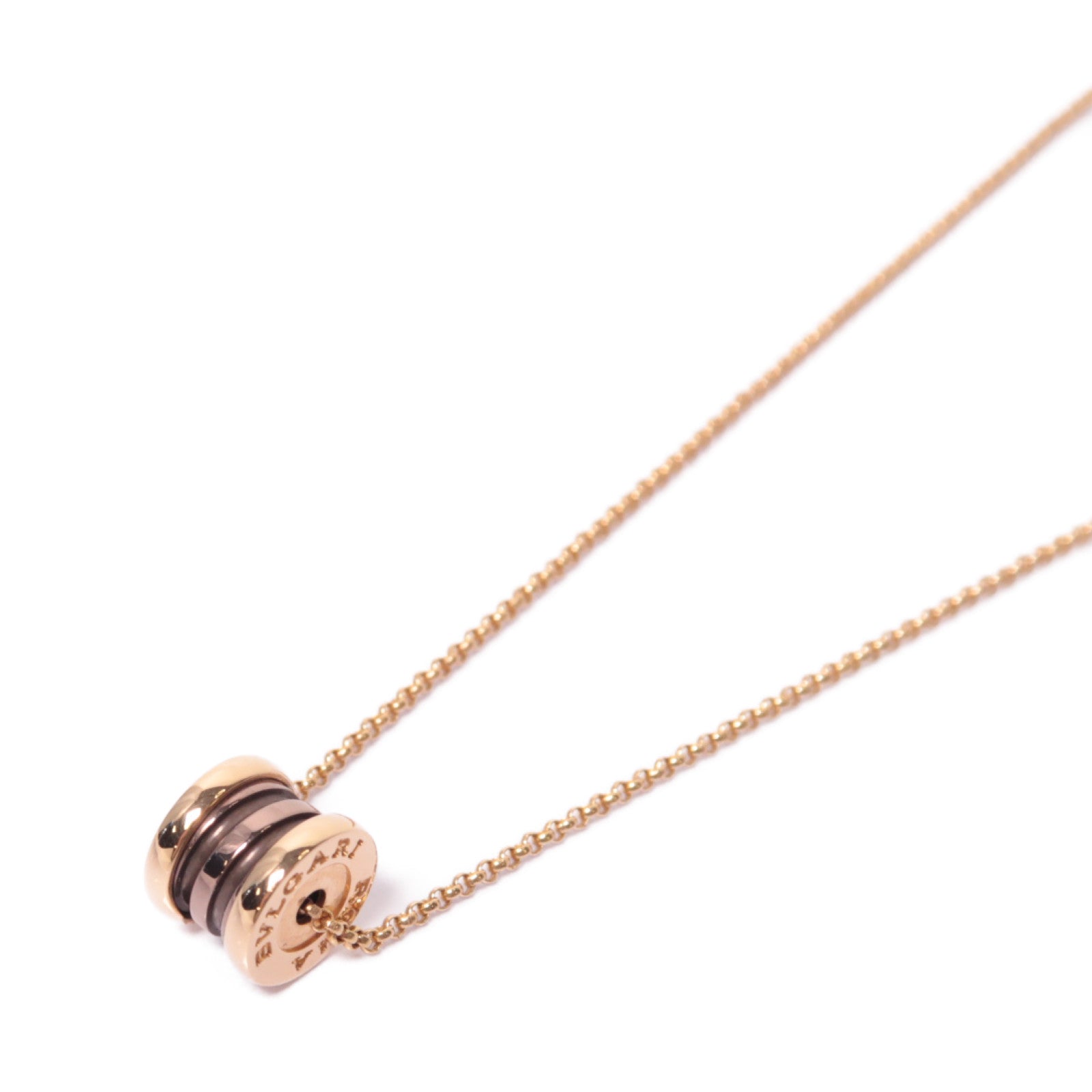BVLGARI 18K玫瑰金B.zero 1 Necklace項鍊