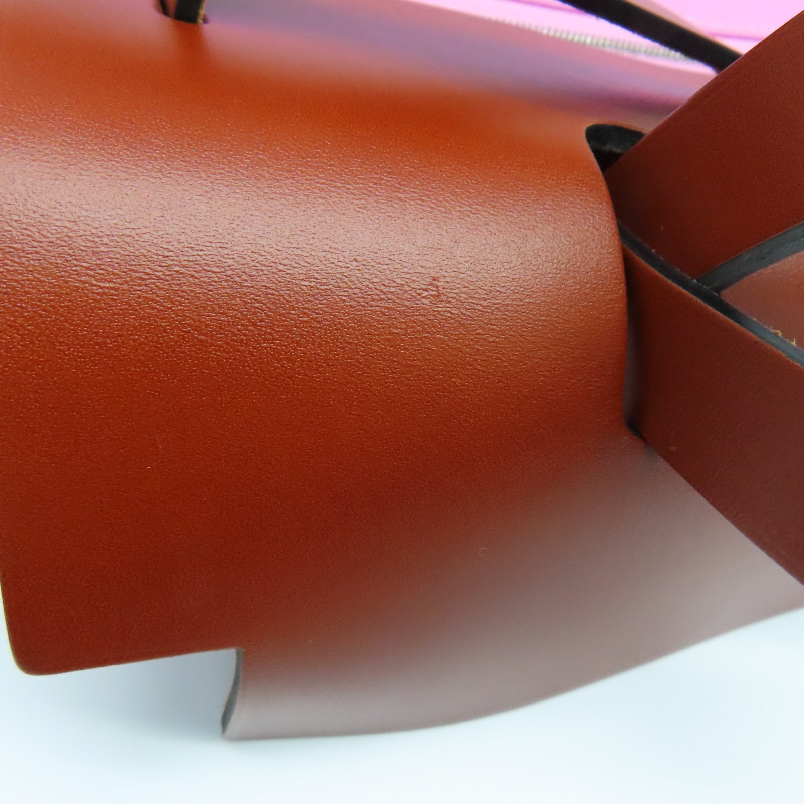 HERMES canvas Herbag PM silver buckle handle shoulder bag Rose Azalee/pink