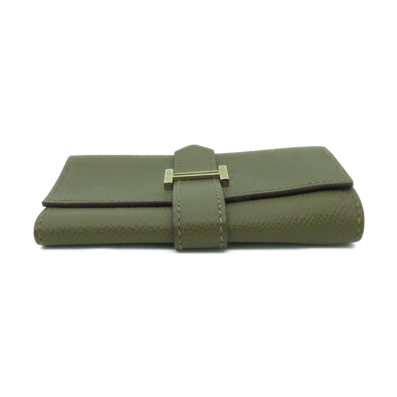 HERMES Epsom皮革Key Case 6銀扣鎖匙包啡色