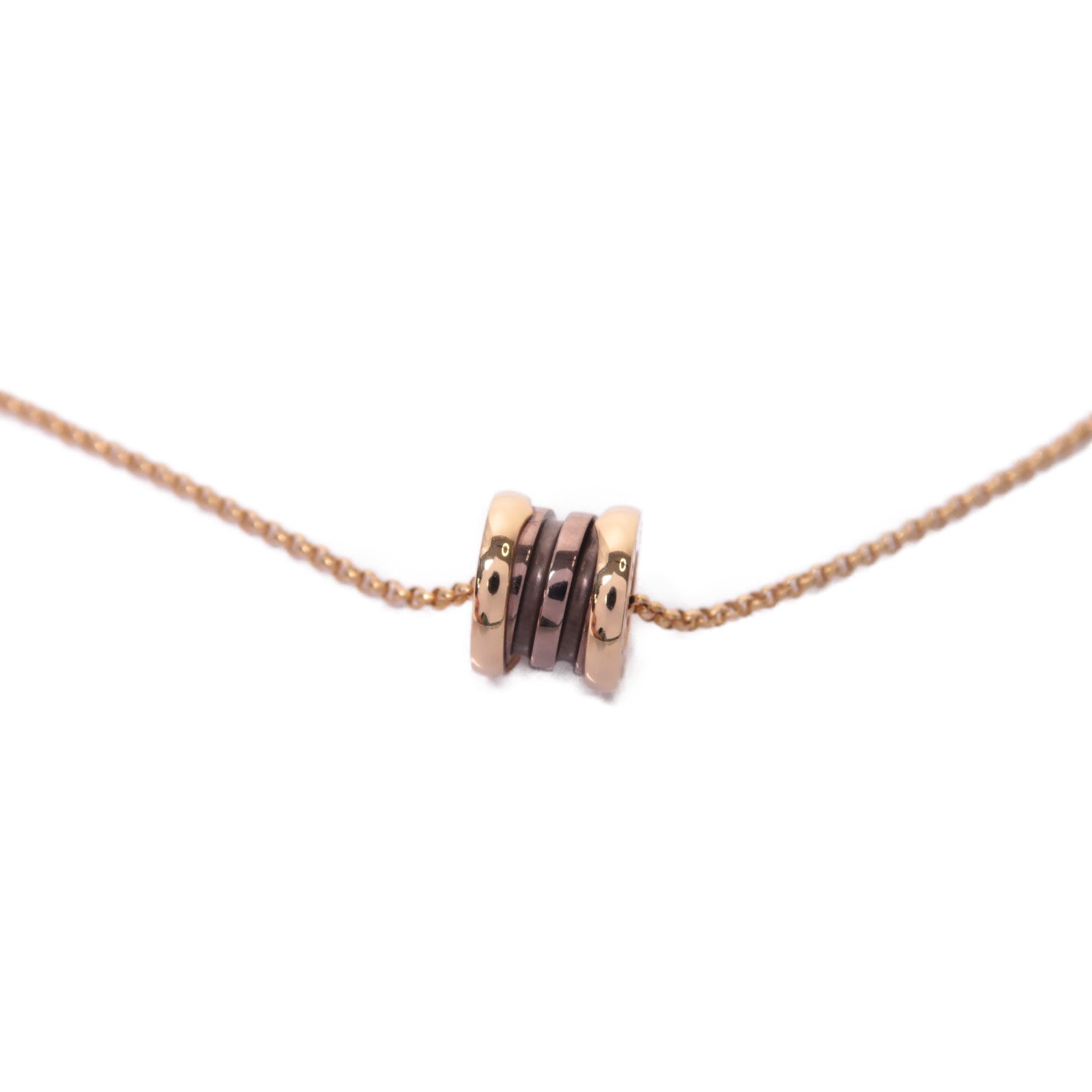 BVLGARI 18K玫瑰金B.zero 1 Necklace項鍊