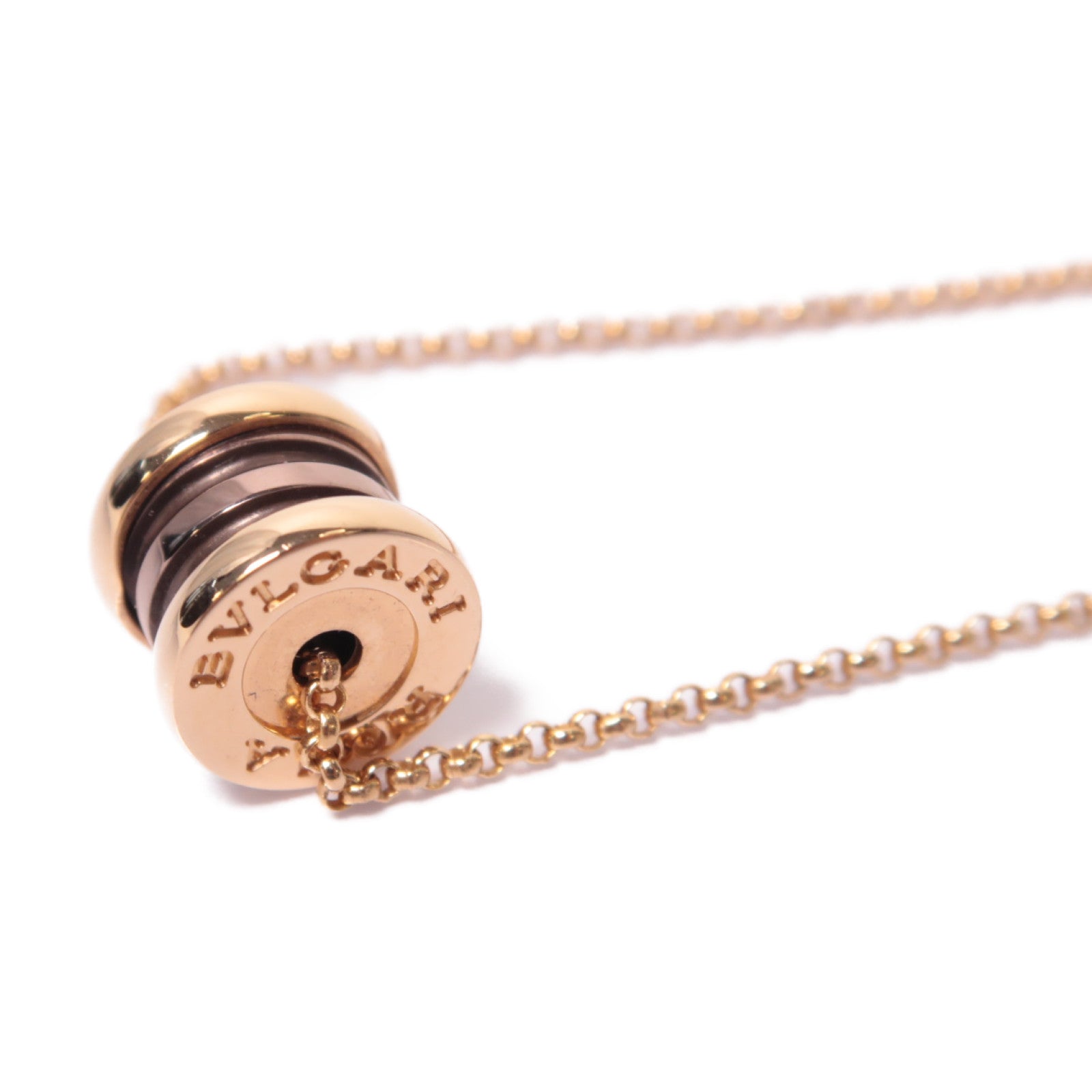 BVLGARI 18K玫瑰金B.zero 1 Necklace項鍊