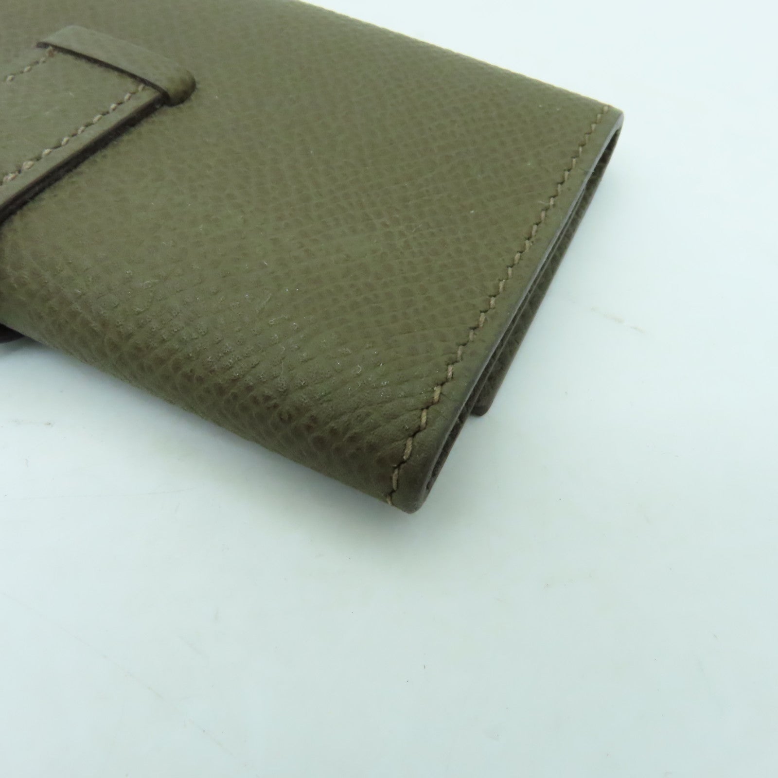 HERMES Epsom皮革Key Case 6銀扣鎖匙包啡色