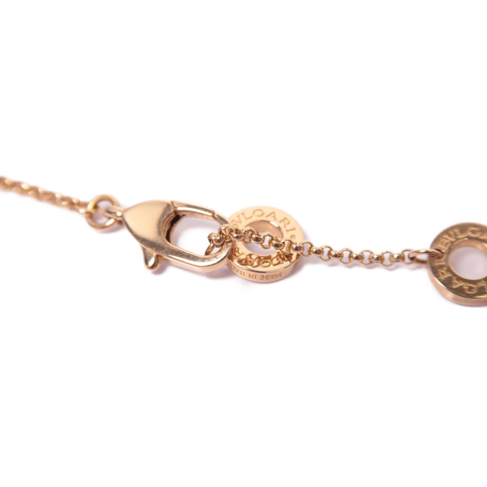 BVLGARI 18K玫瑰金B.zero 1 Necklace項鍊