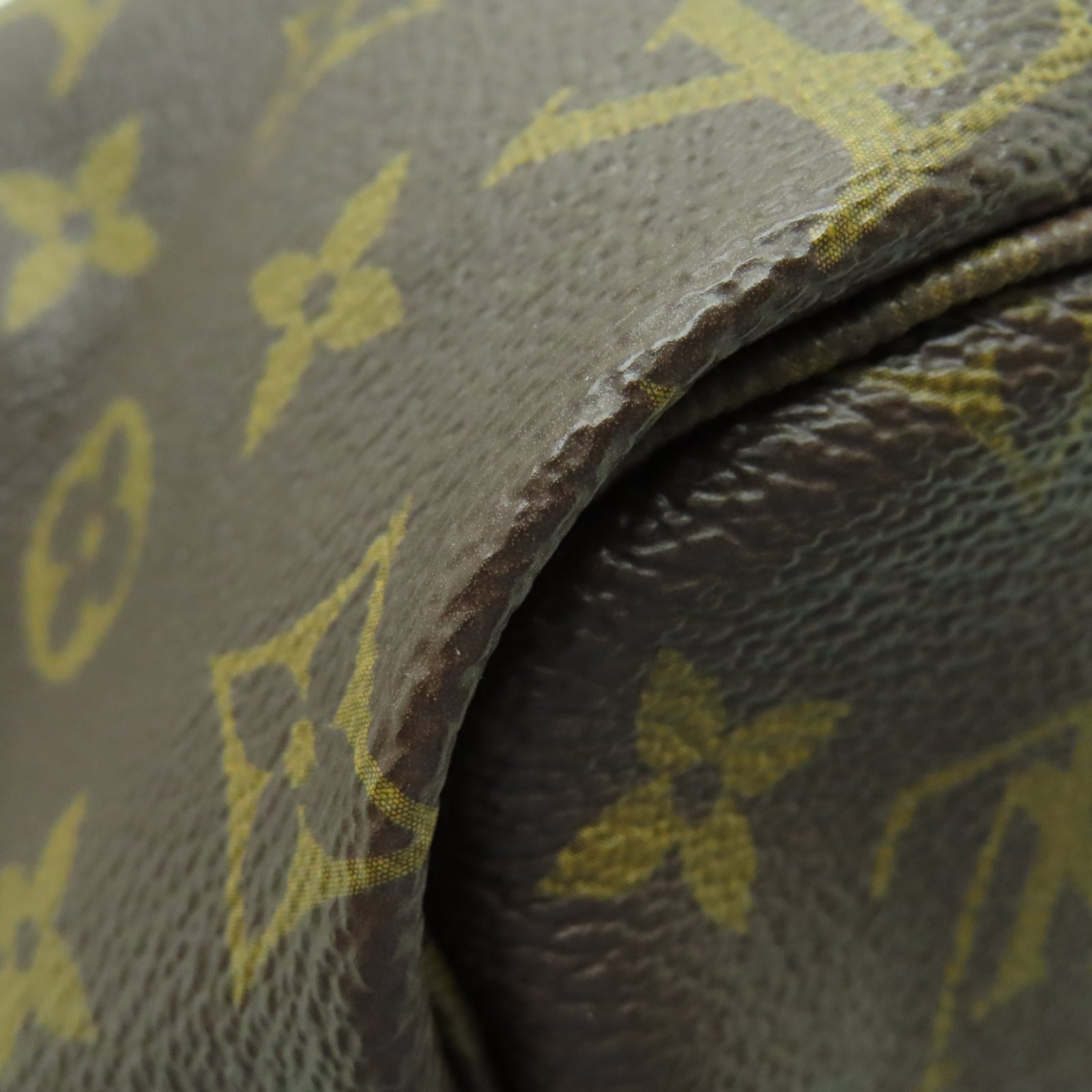 LOUIS VUITTON Monogram Neverfull MM金扣手挽袋棕色