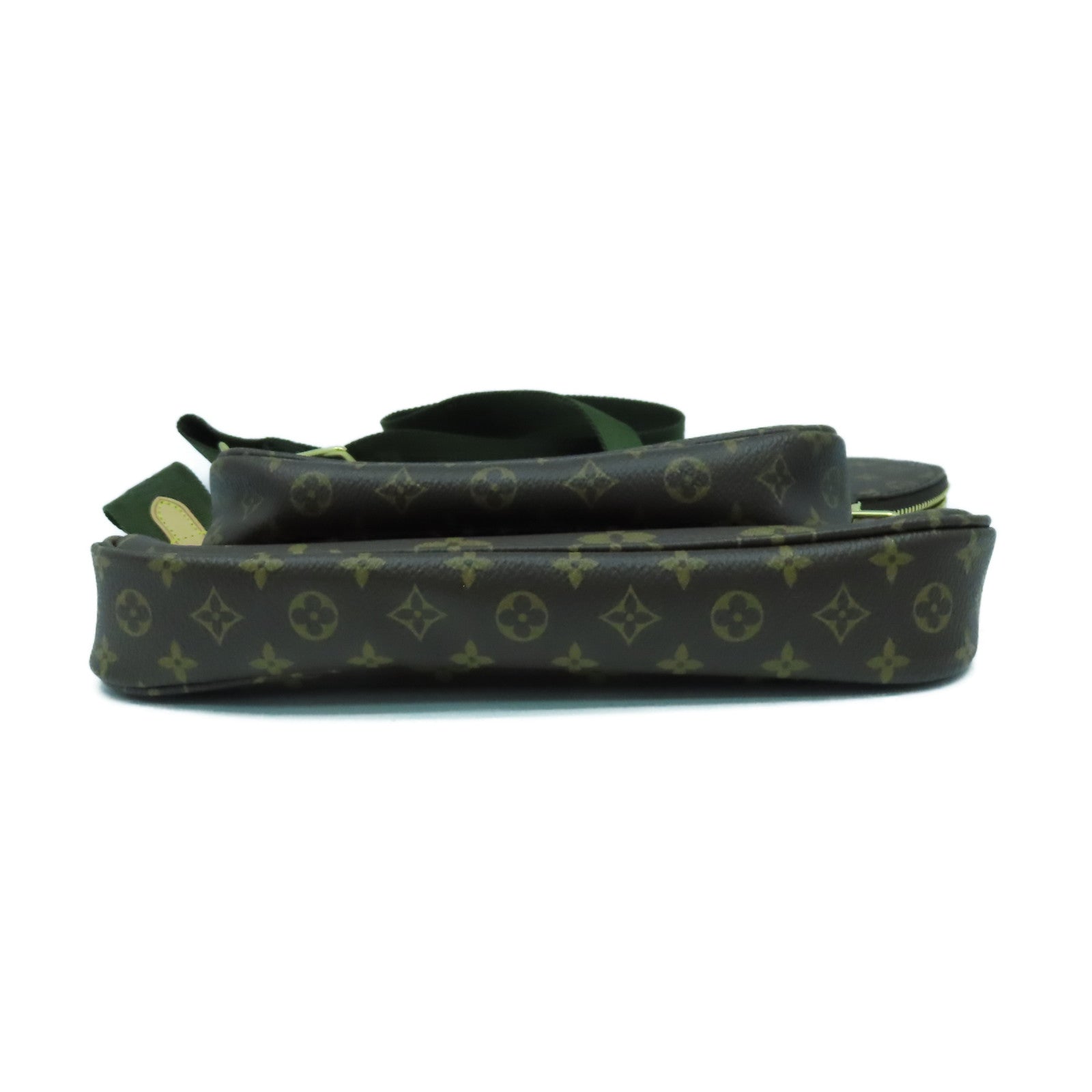 LOUIS VUITTON Monogram Multi Pochette Accessoires金扣肩背袋啡色