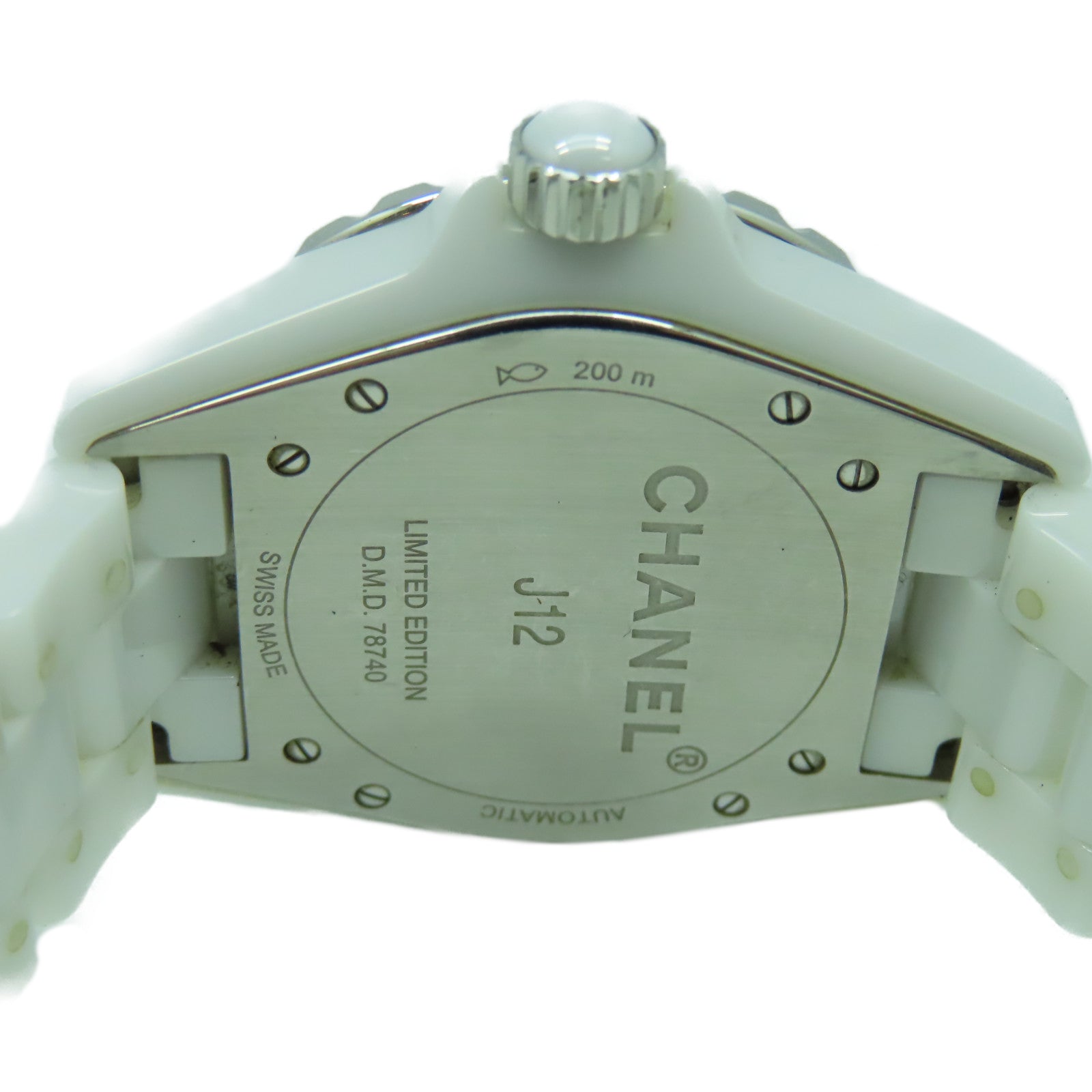 CHANEL 陶瓷J12 Automatic 38mm手錶自動機芯白色