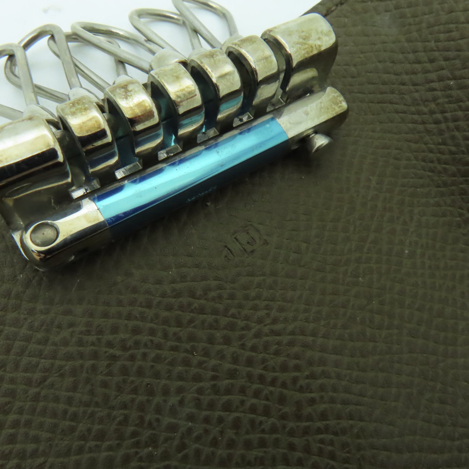 HERMES Epsom皮革Key Case 6銀扣鎖匙包啡色