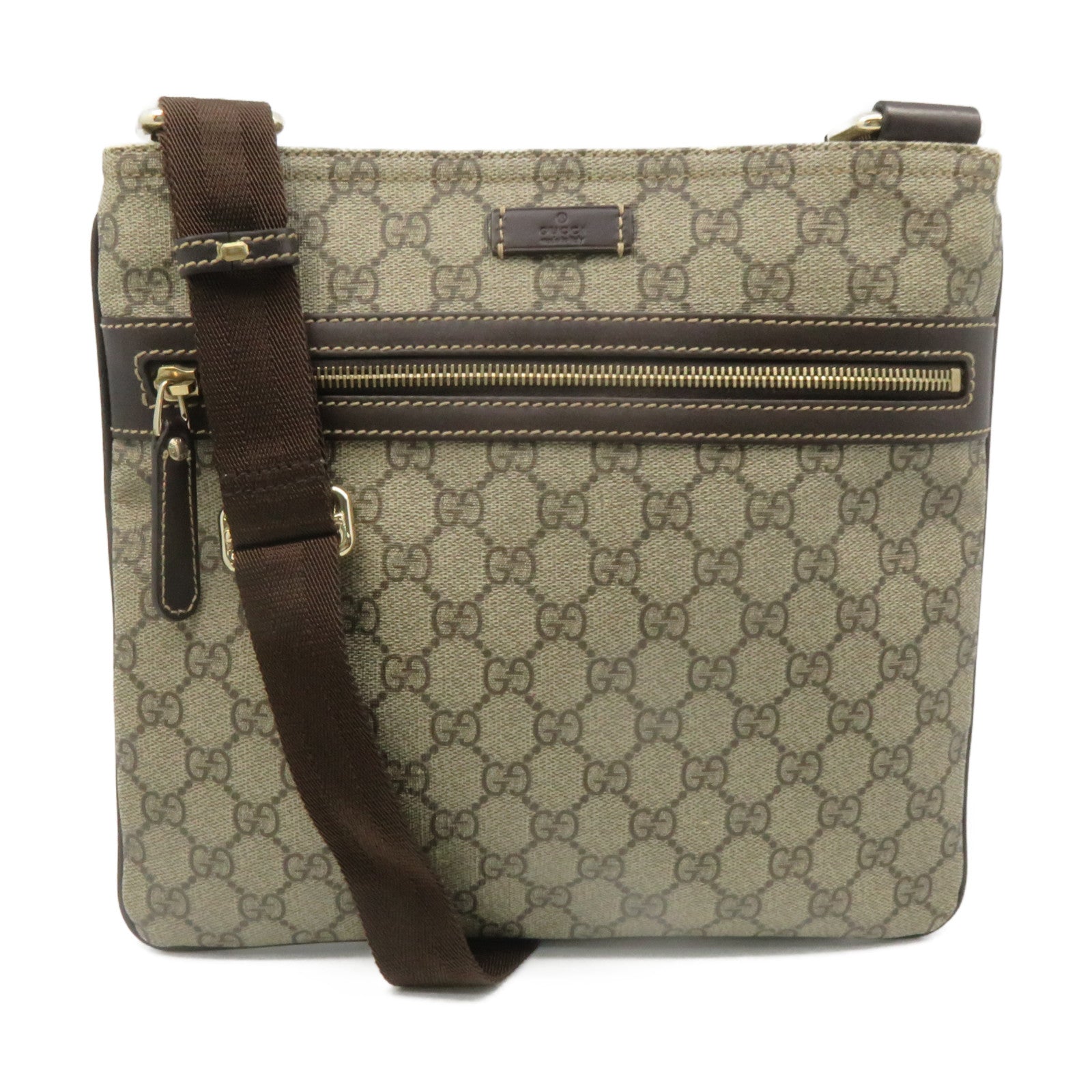 GUCCI 塗層帆布Shoulder Bag啡色