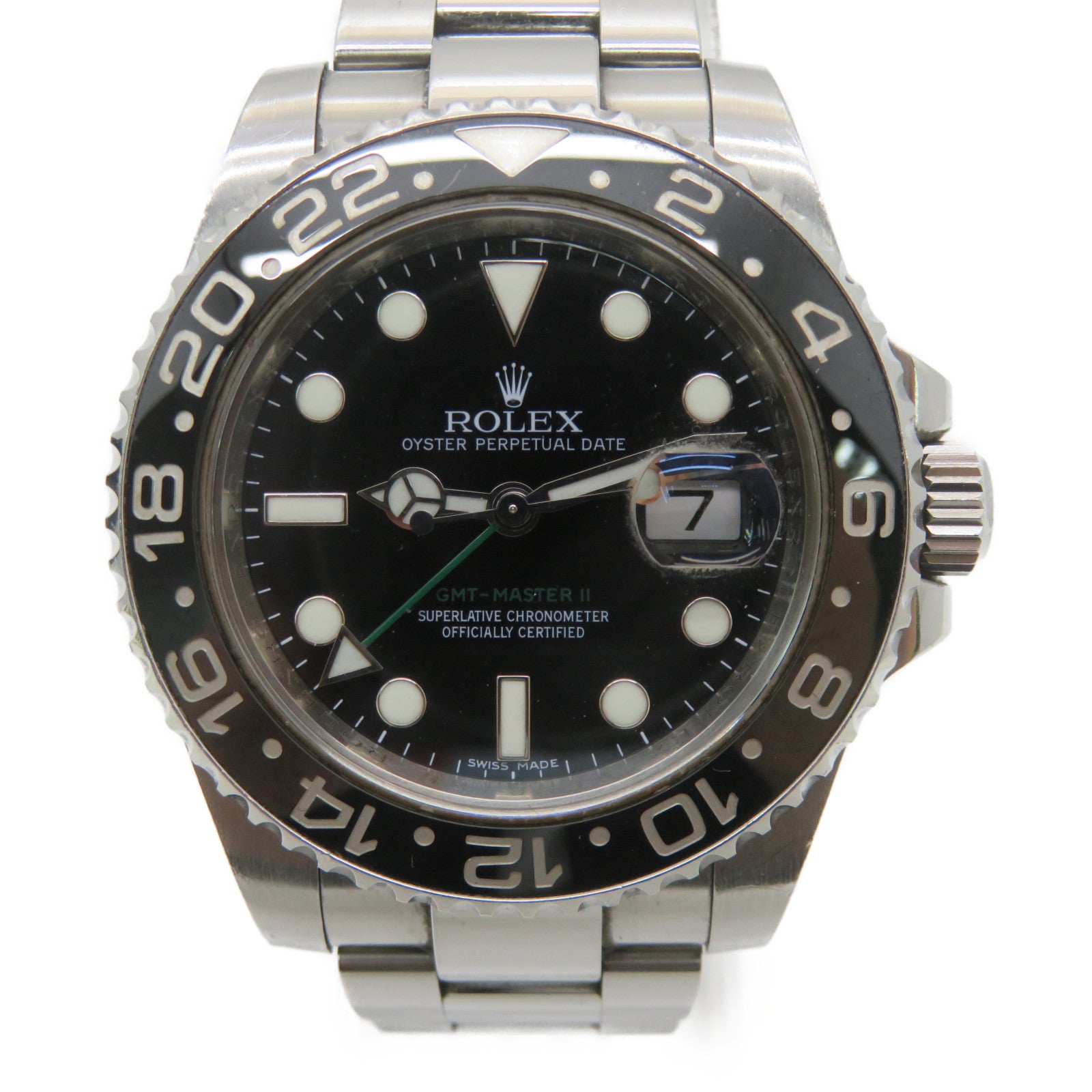 ROLEX 【激减优惠】GMT MasterⅡ(2008)不锈钢手表自动机芯黑色