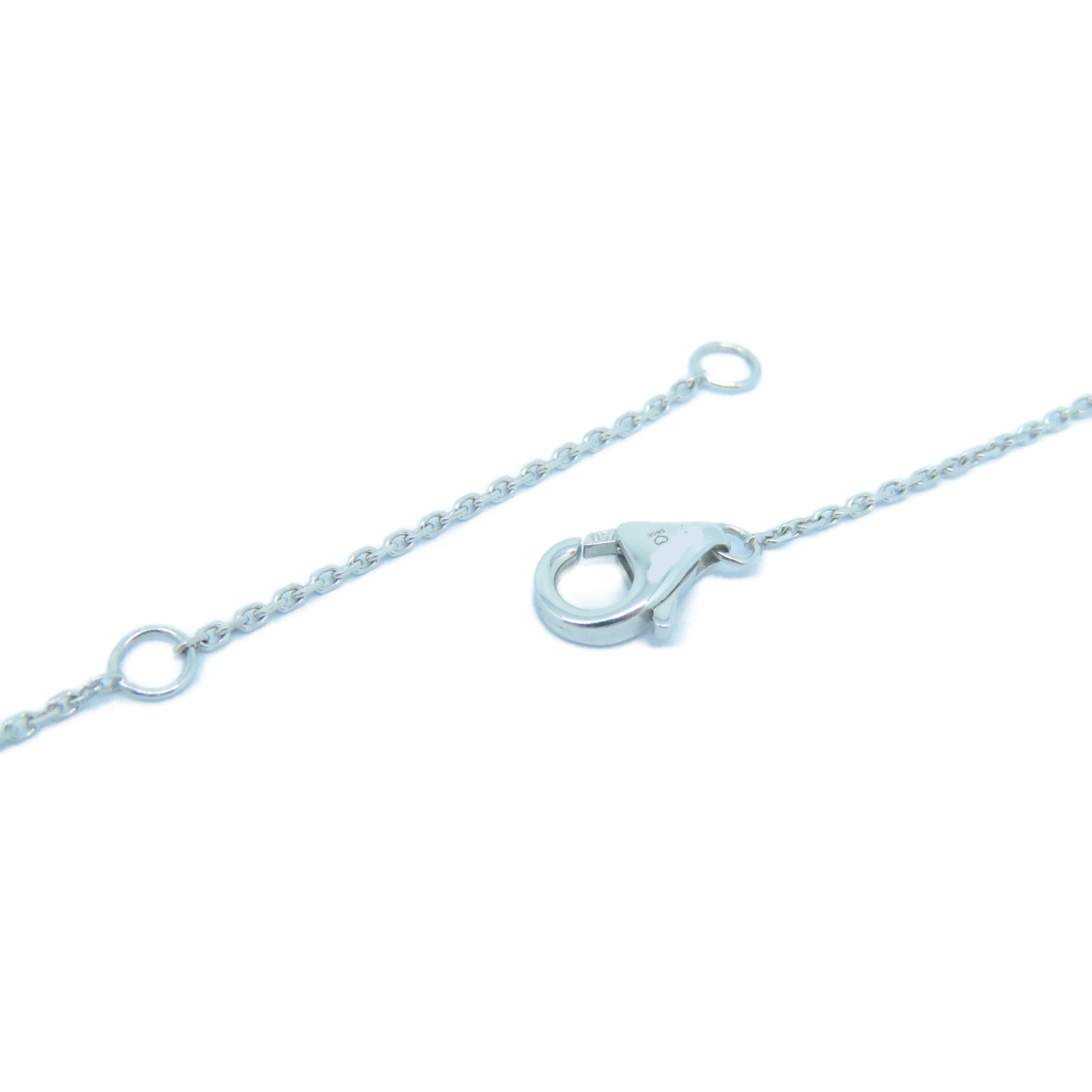 CARTIER 18K白金/黑陶瓷/鑽石Trinity Diamond Three Tone Necklace項鏈