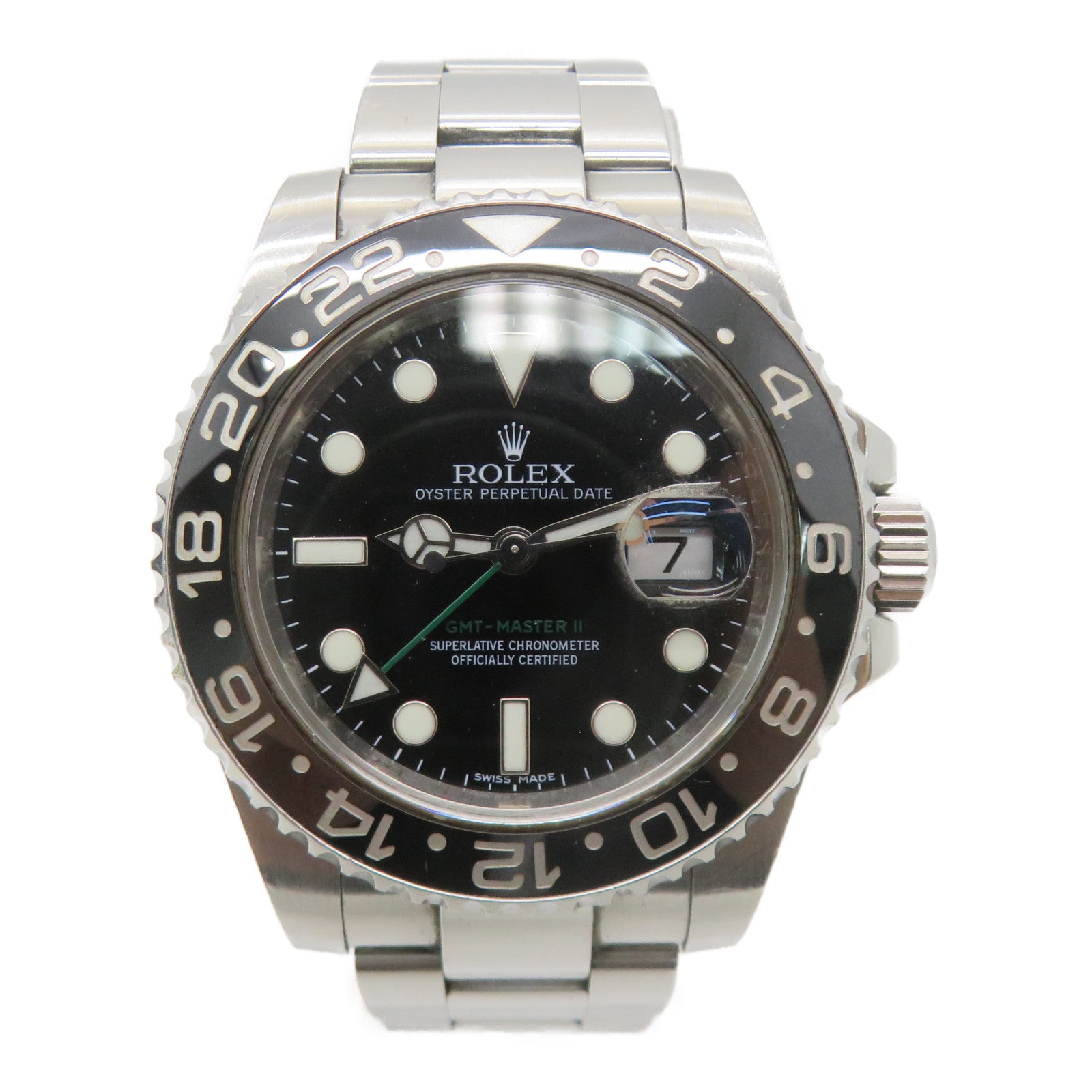ROLEX 【激减优惠】GMT MasterⅡ(2008)不锈钢手表自动机芯黑色
