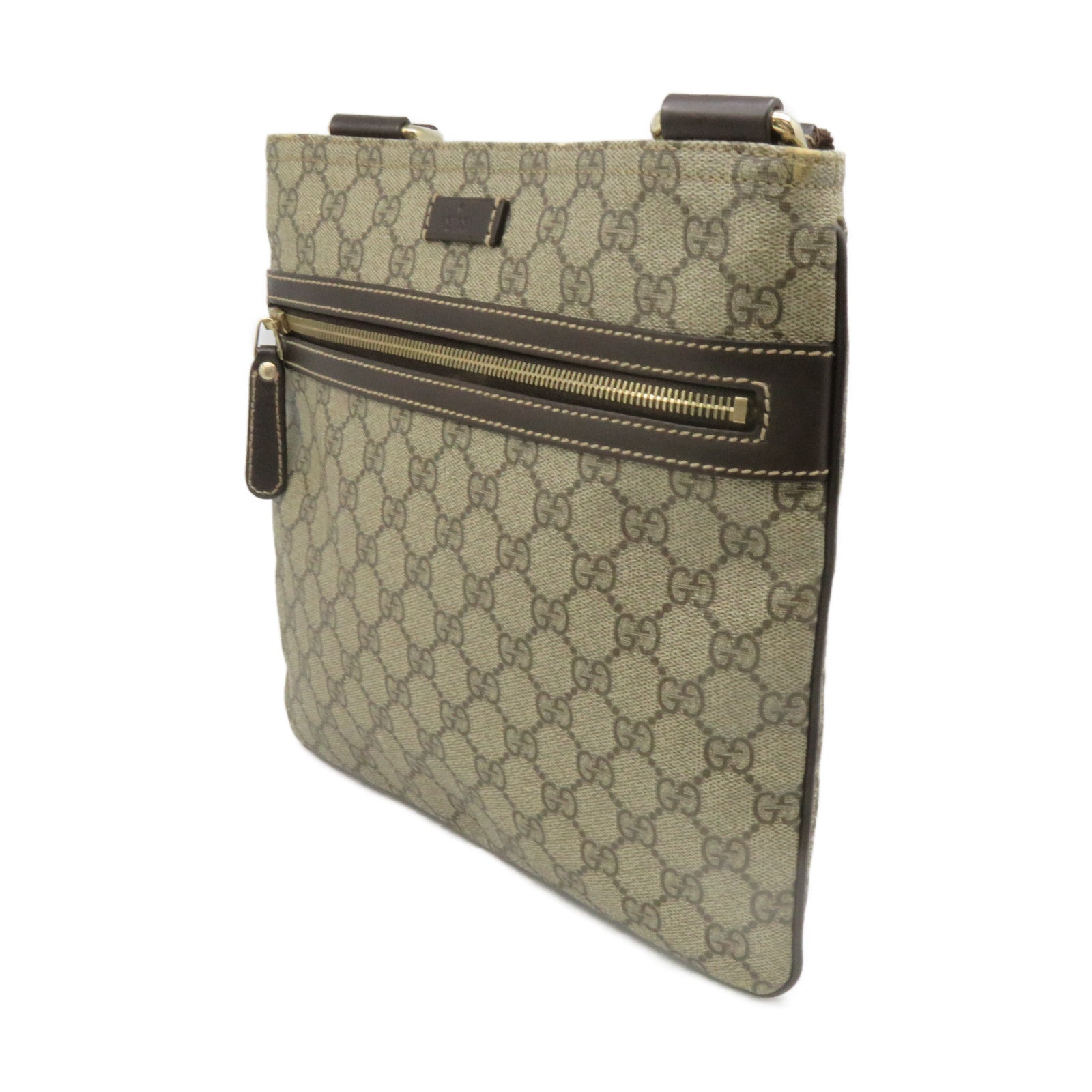 GUCCI 塗層帆布Shoulder Bag啡色
