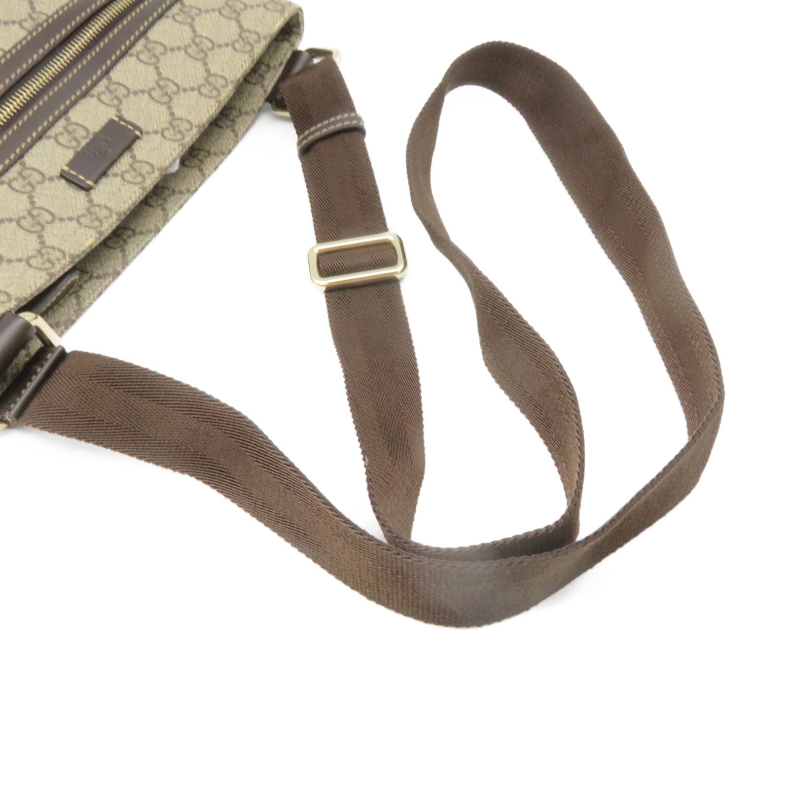 GUCCI 塗層帆布Shoulder Bag啡色
