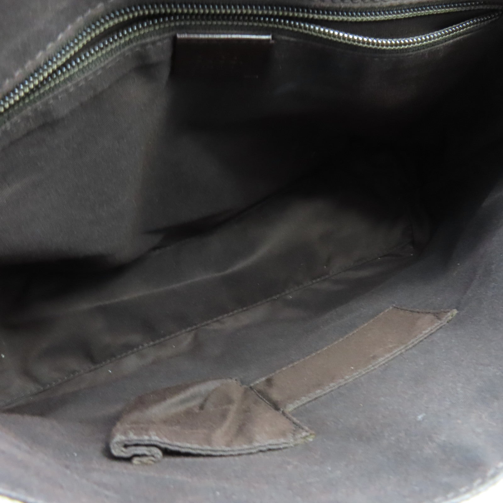 GUCCI 塗層帆布Shoulder Bag銀扣肩背袋米色啡色