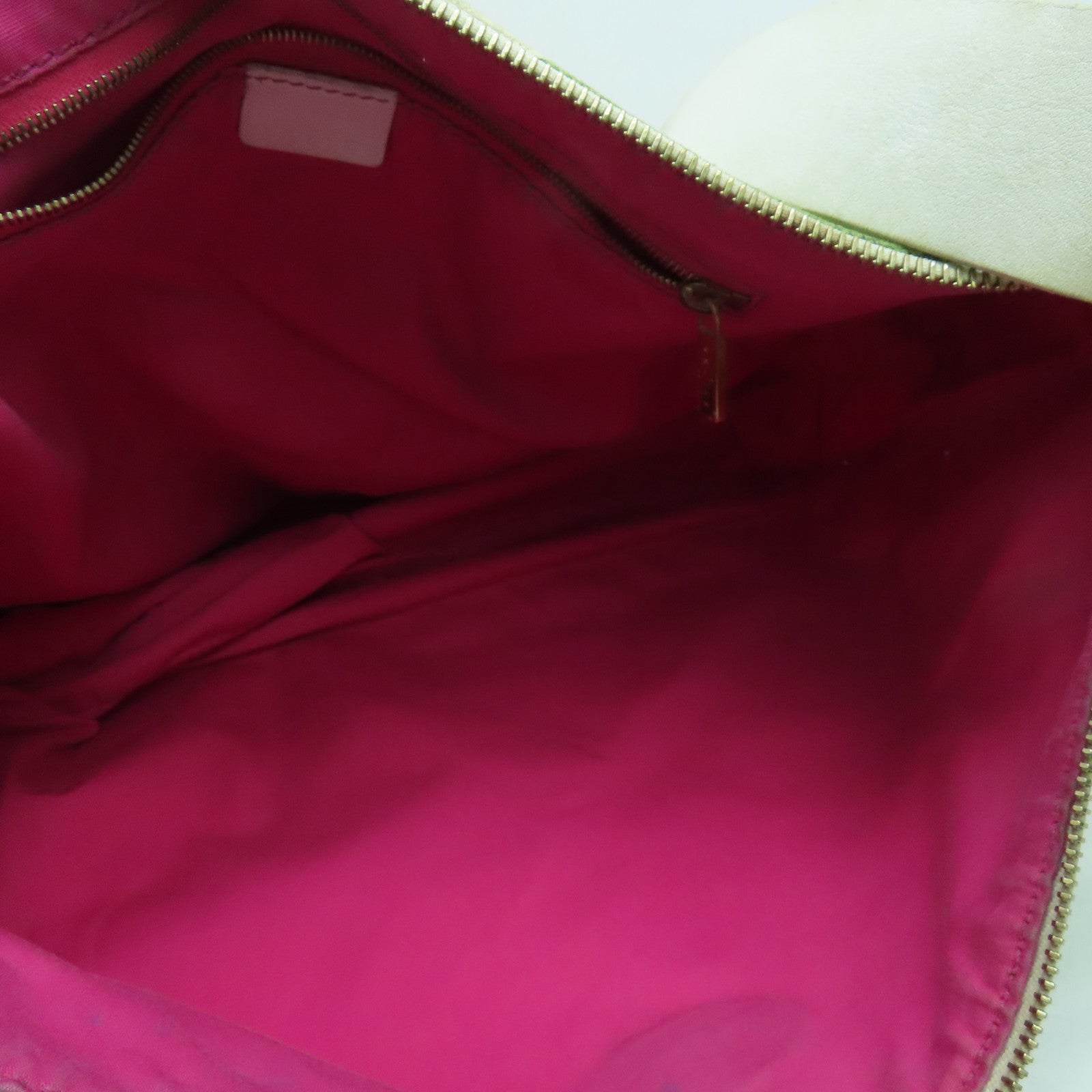 CELINE 帆布Shoulder Bag肩背袋金扣绿色/白色/粉红色