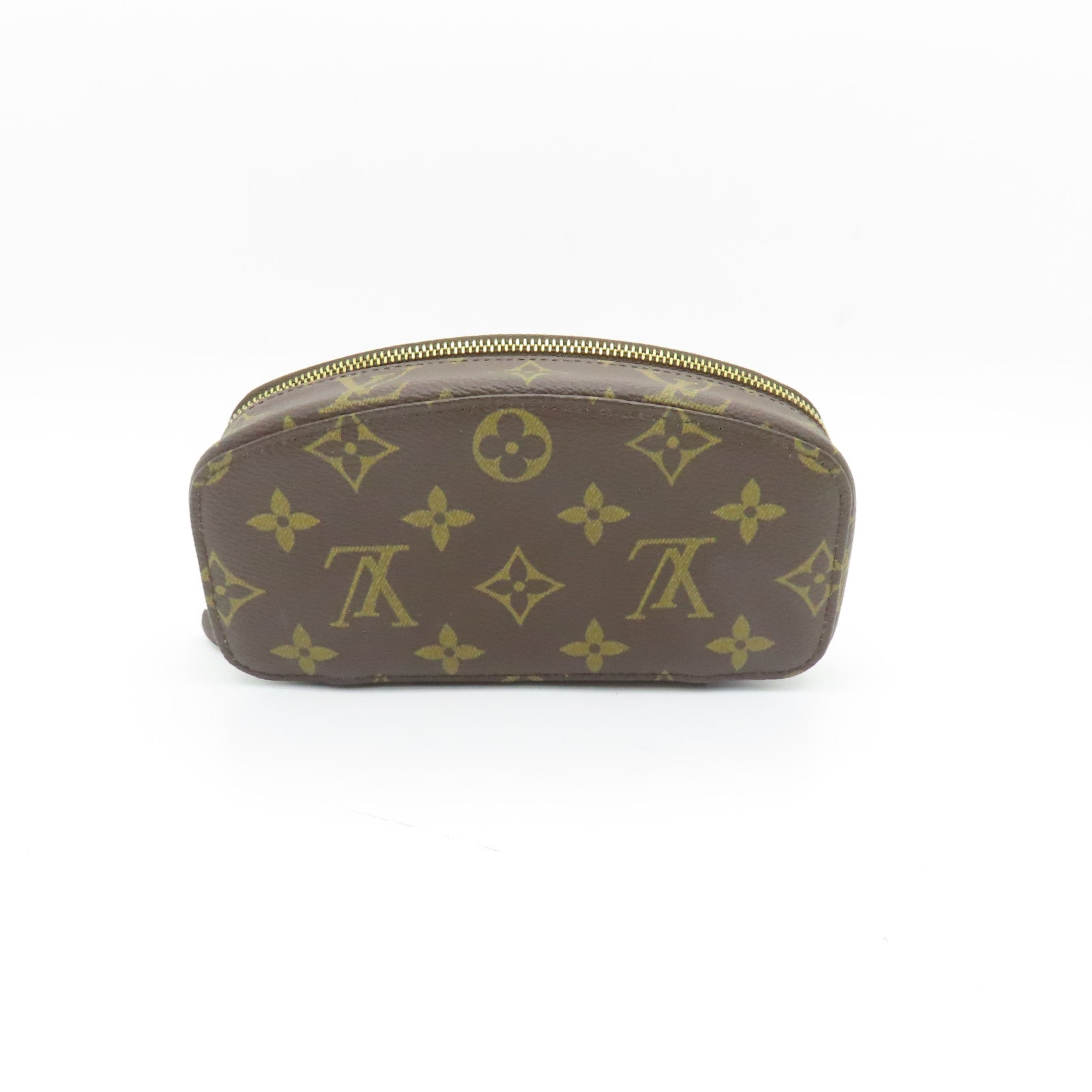LOUIS VUITTON Monogram Jewelry Case金扣手拿包啡色