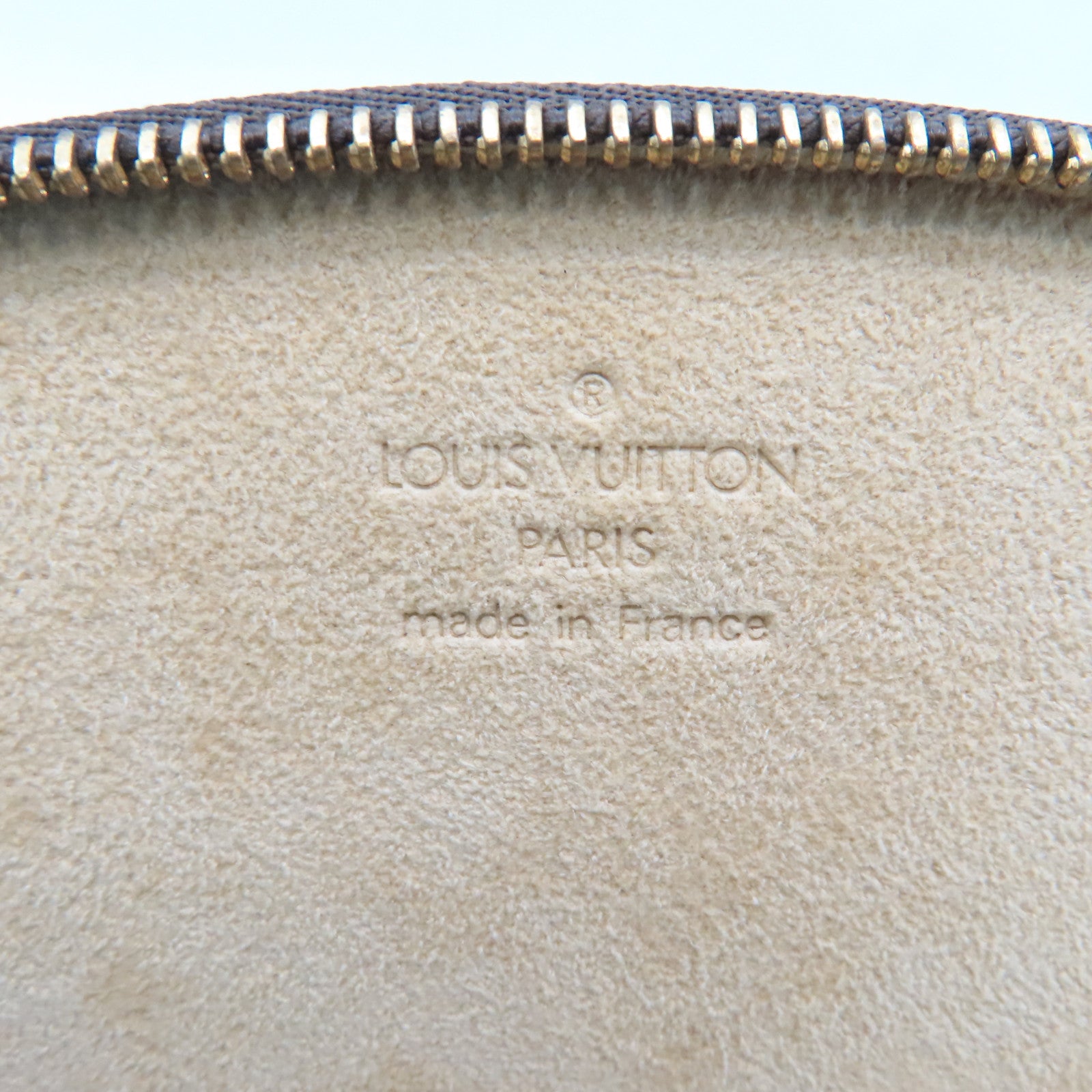 LOUIS VUITTON Monogram Jewelry Case金扣手拿包啡色