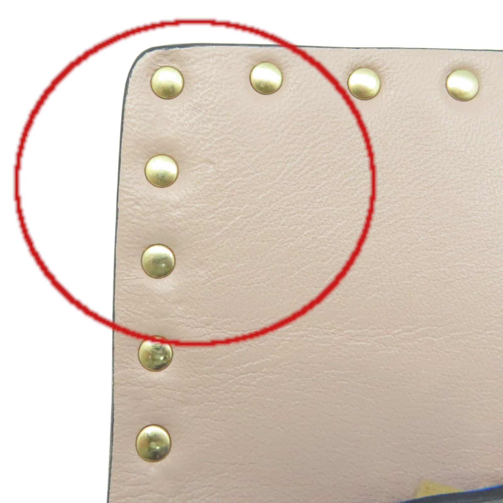 Valentino 牛皮皮革Rockstud Shoulder Bag金扣肩背袋藍色