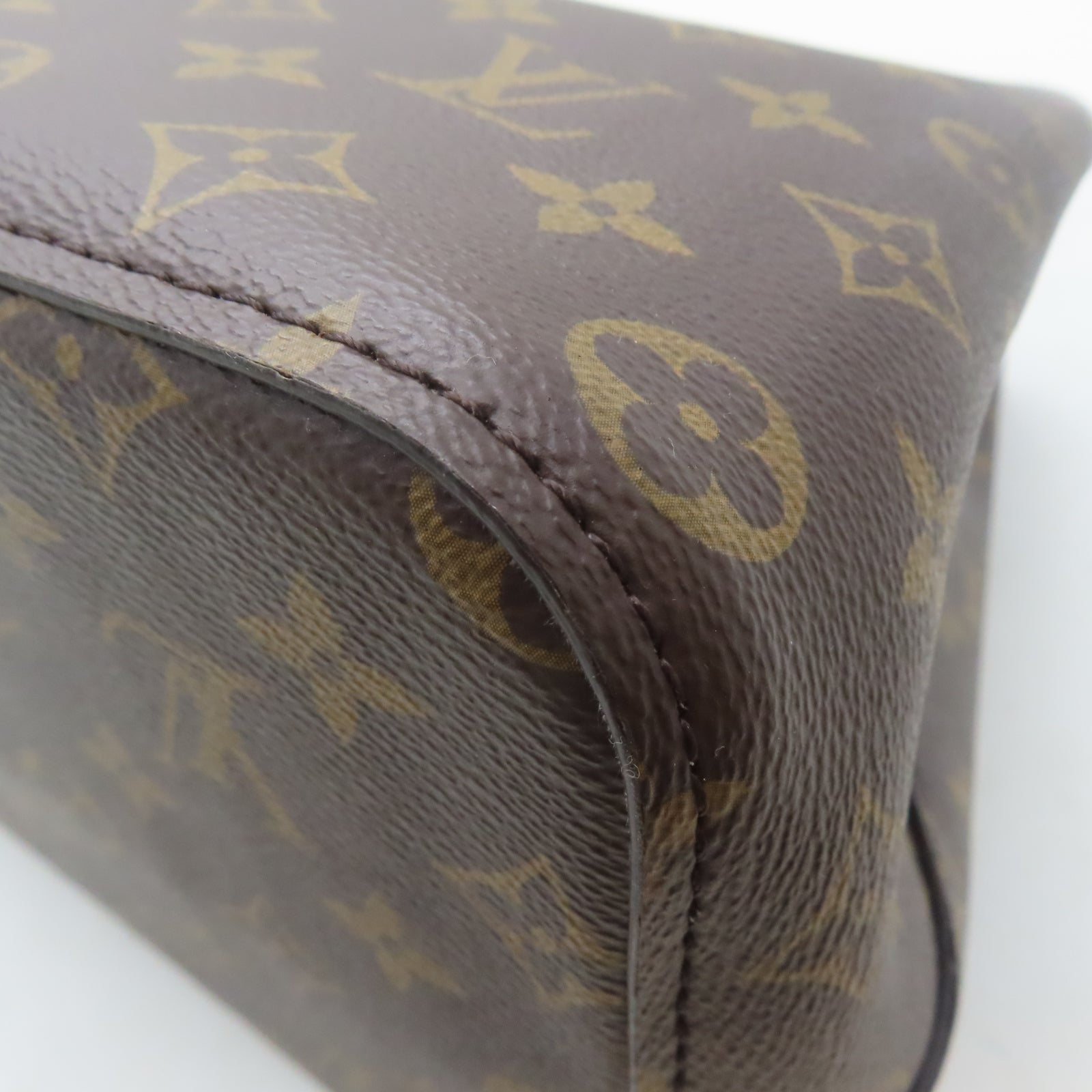 LOUIS VUITTON Monogram NeoNoe MM金扣肩背袋啡色/粉紅色