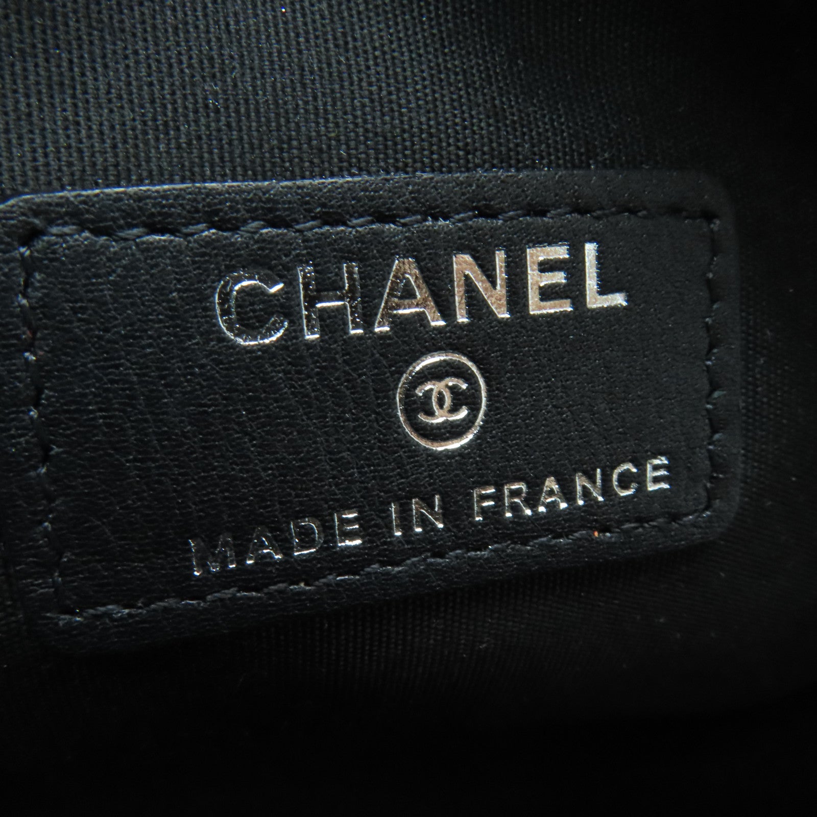 CHANEL 菱格漆皮皮革Clutch Bag銀扣手拿包黒色