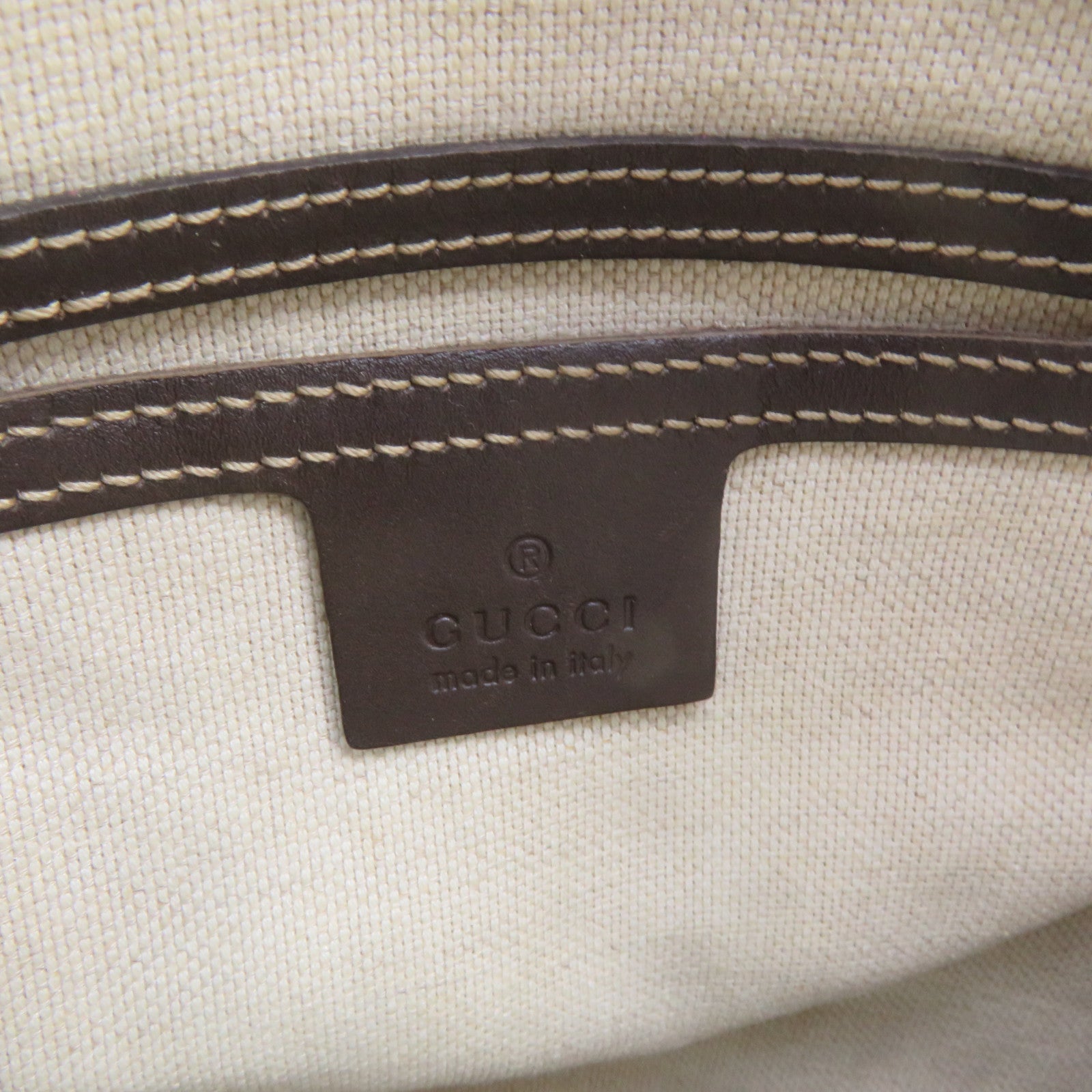 GUCCI 塗層帆布Shoulder Bag啡色