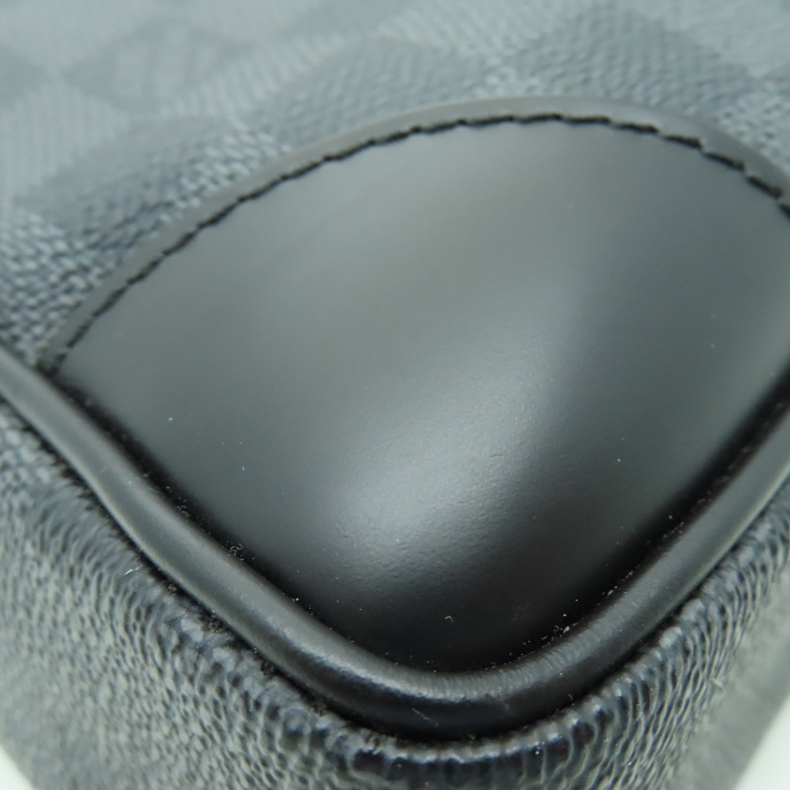 LOUIS VUITTON Damier Graphite Porte-Documents Voya銀扣公事包黑色
