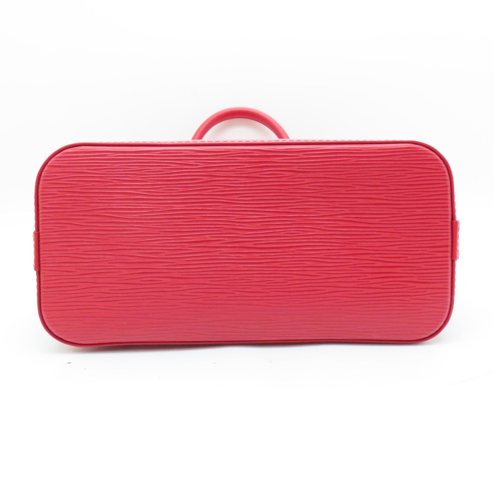 LOUIS VUITTON 【激減優惠】Epi Lockit Vertical銀扣手挽袋紅色
