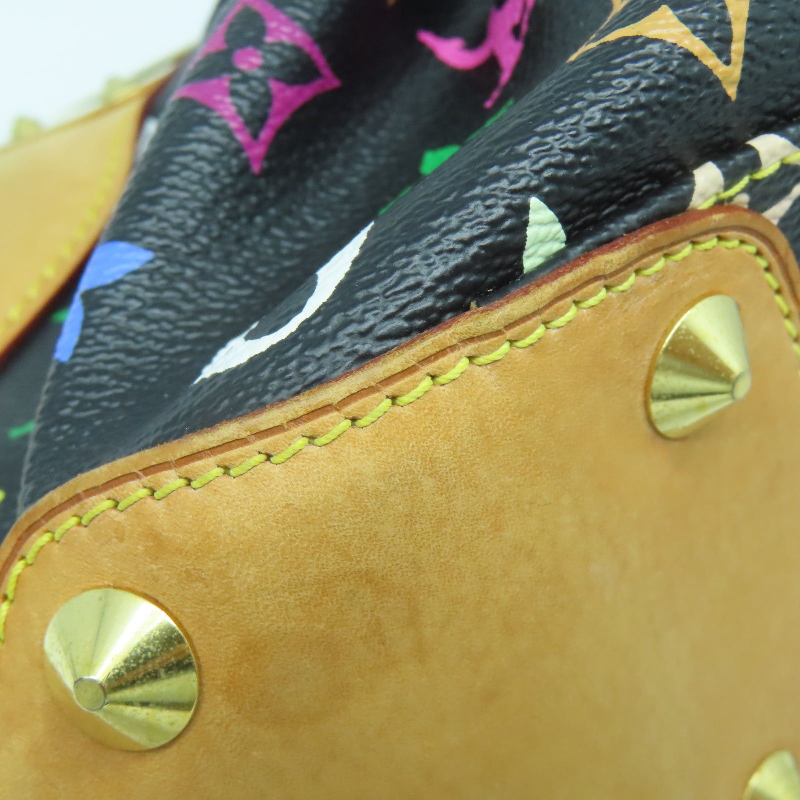 LOUIS VUITTON Monogram Multicolore  Judy MM金扣手挽肩背兩用袋黑色/多色