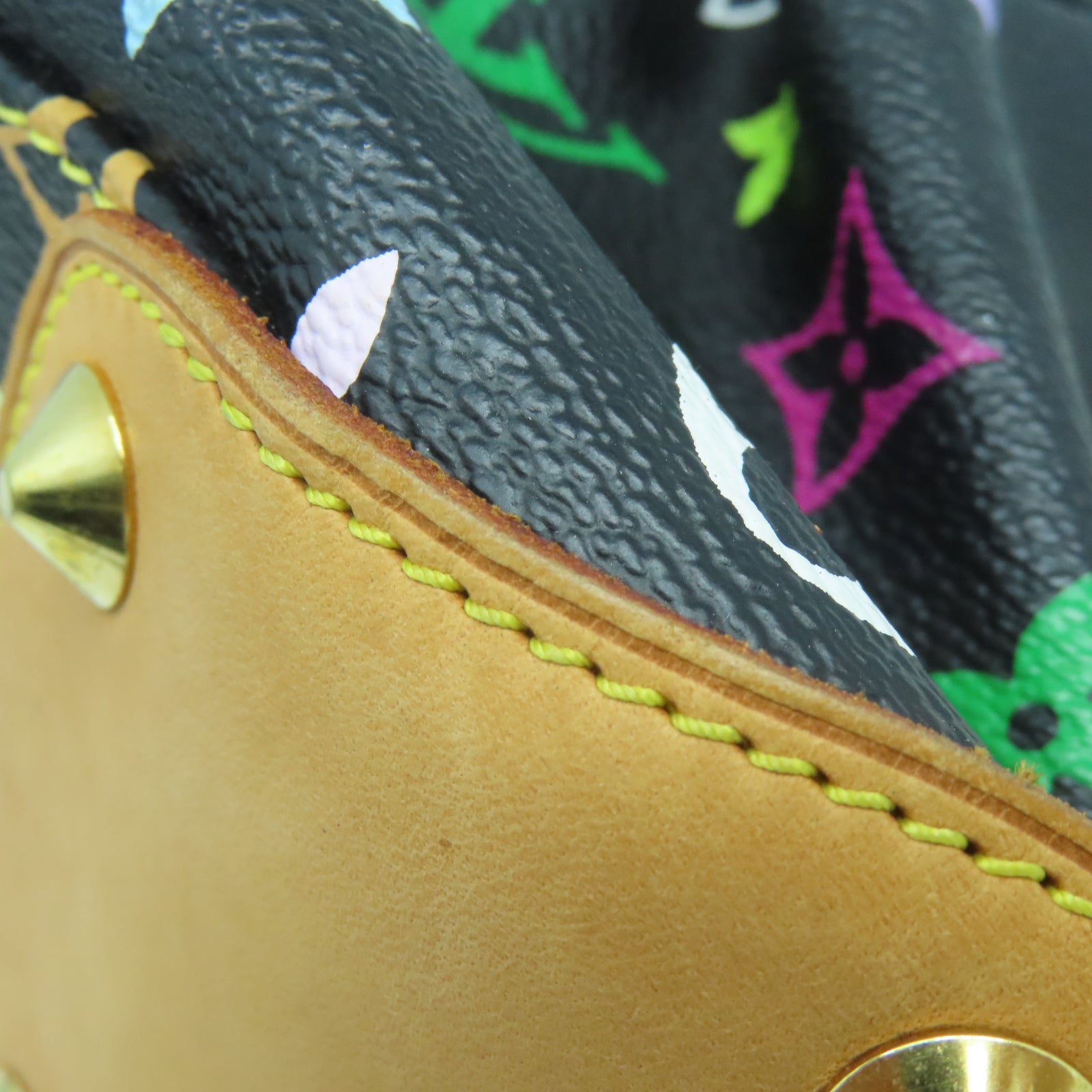 LOUIS VUITTON Monogram Multicolore  Judy MM金扣手挽肩背兩用袋黑色/多色