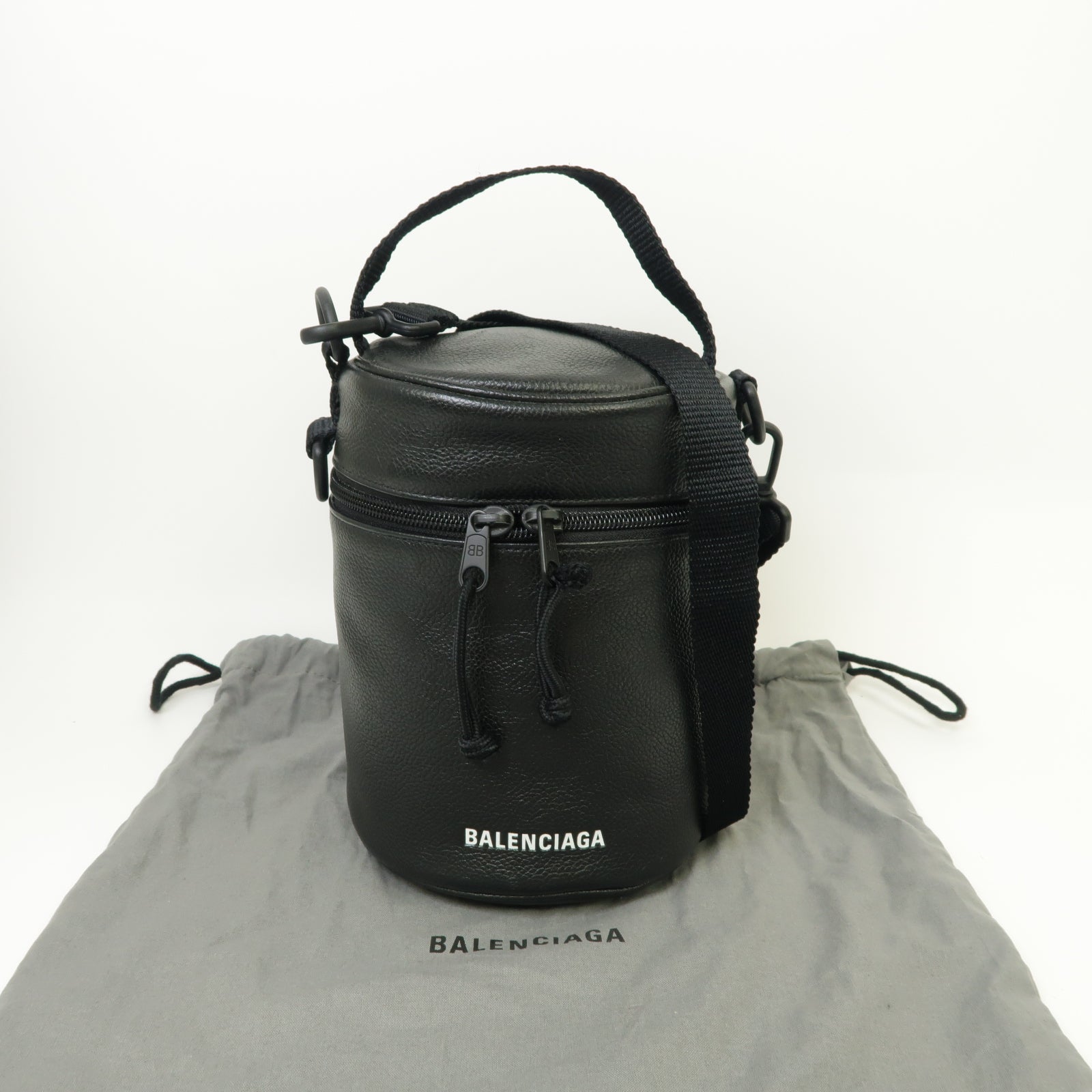 BALENCIAGA 牛皮皮革2way Shoulder Bag手挽肩背兩用袋黒色