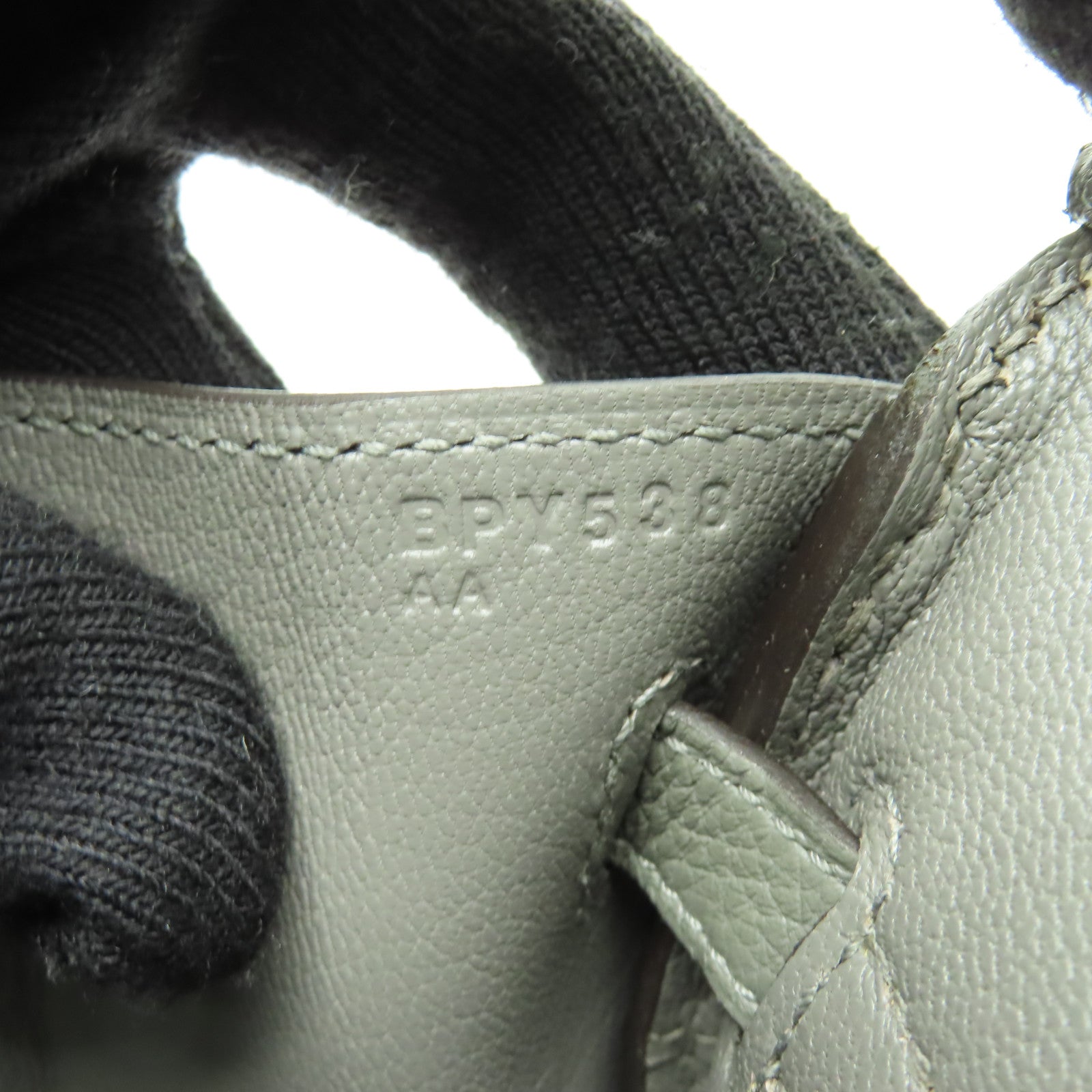 HERMES Togo皮革Birkin 25金扣手挽袋灰色