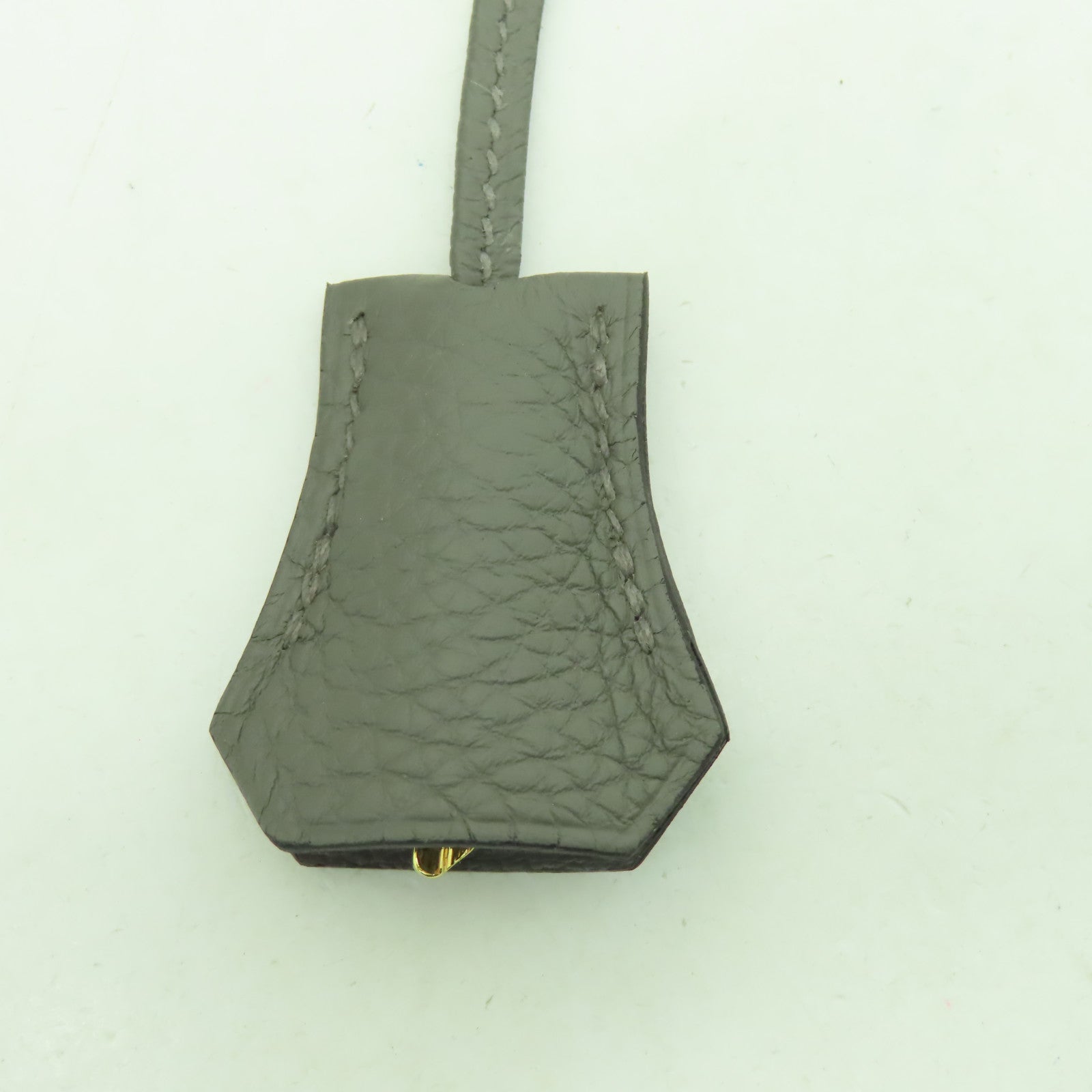 HERMES Togo皮革Birkin 25金扣手挽袋灰色