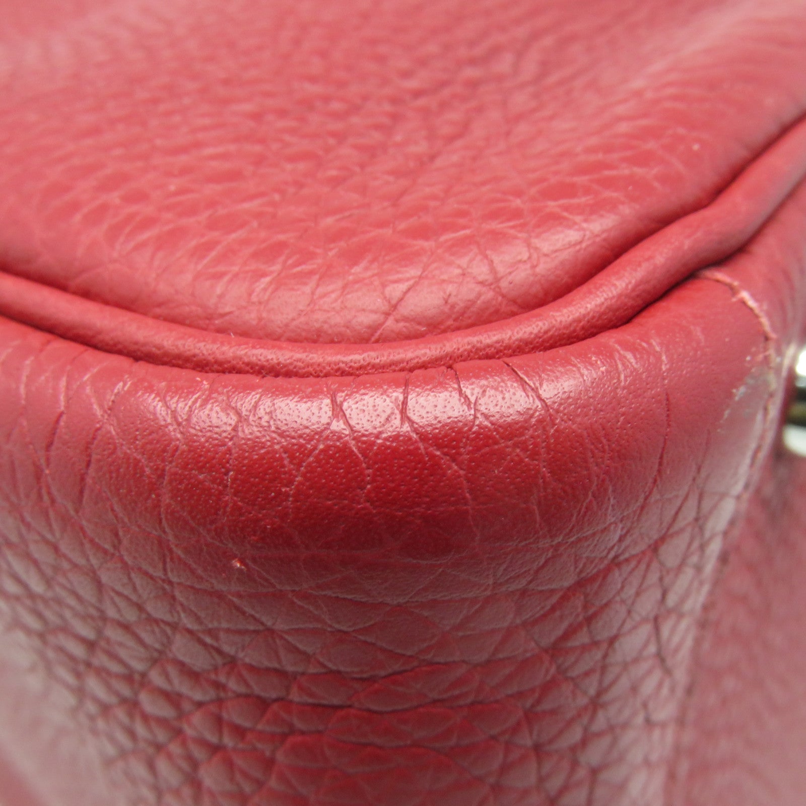 HERMES Clemence皮革Lindy 30 Shoulder Bag銀扣肩背袋’紅色