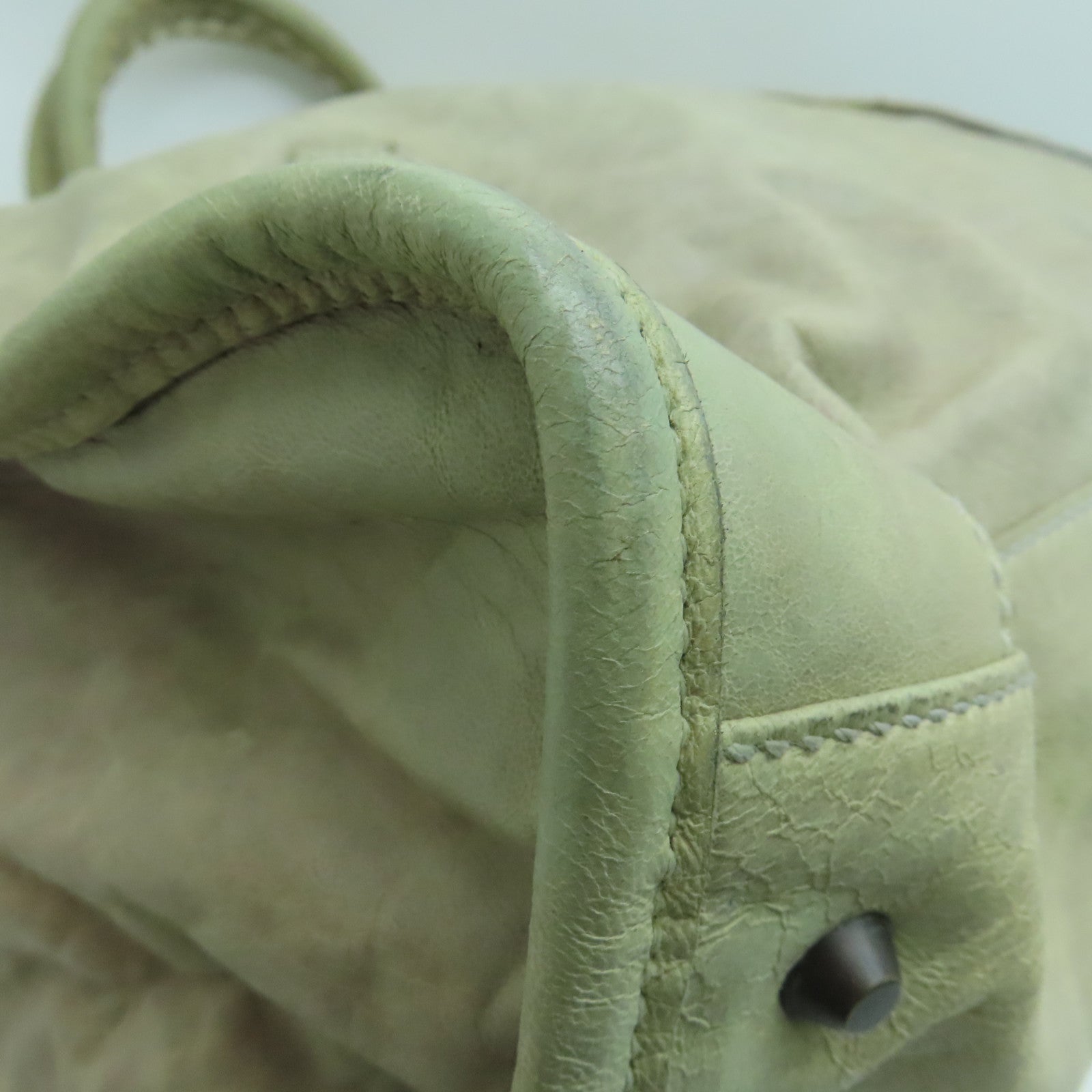 BALENCIAGA 牛皮皮革Shoulder Bag肩背袋灰色