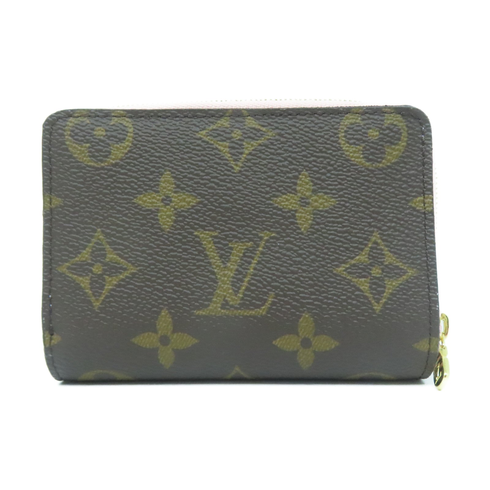 LOUIS VUITTON Monogram Lou Wallet金扣錢包啡色/粉紅色