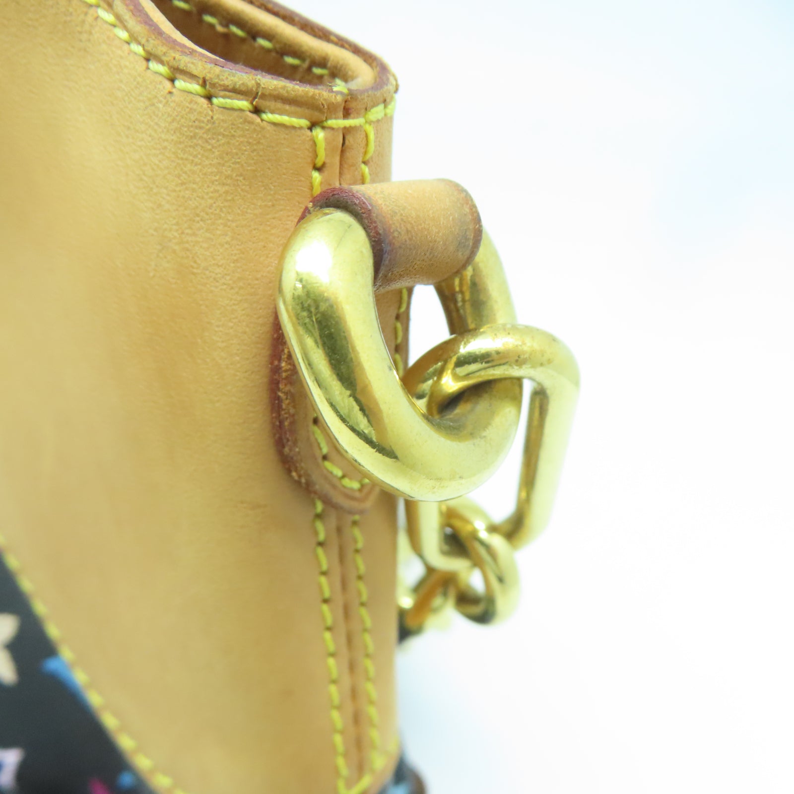 LOUIS VUITTON Monogram Multicolore  Judy MM金扣手挽肩背兩用袋黑色/多色
