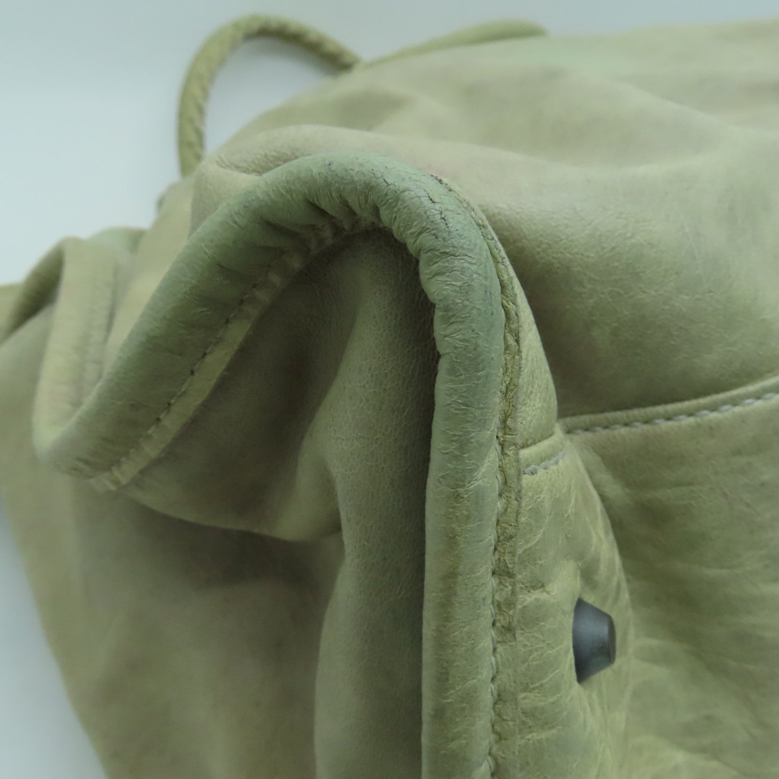 BALENCIAGA 牛皮皮革Shoulder Bag肩背袋灰色