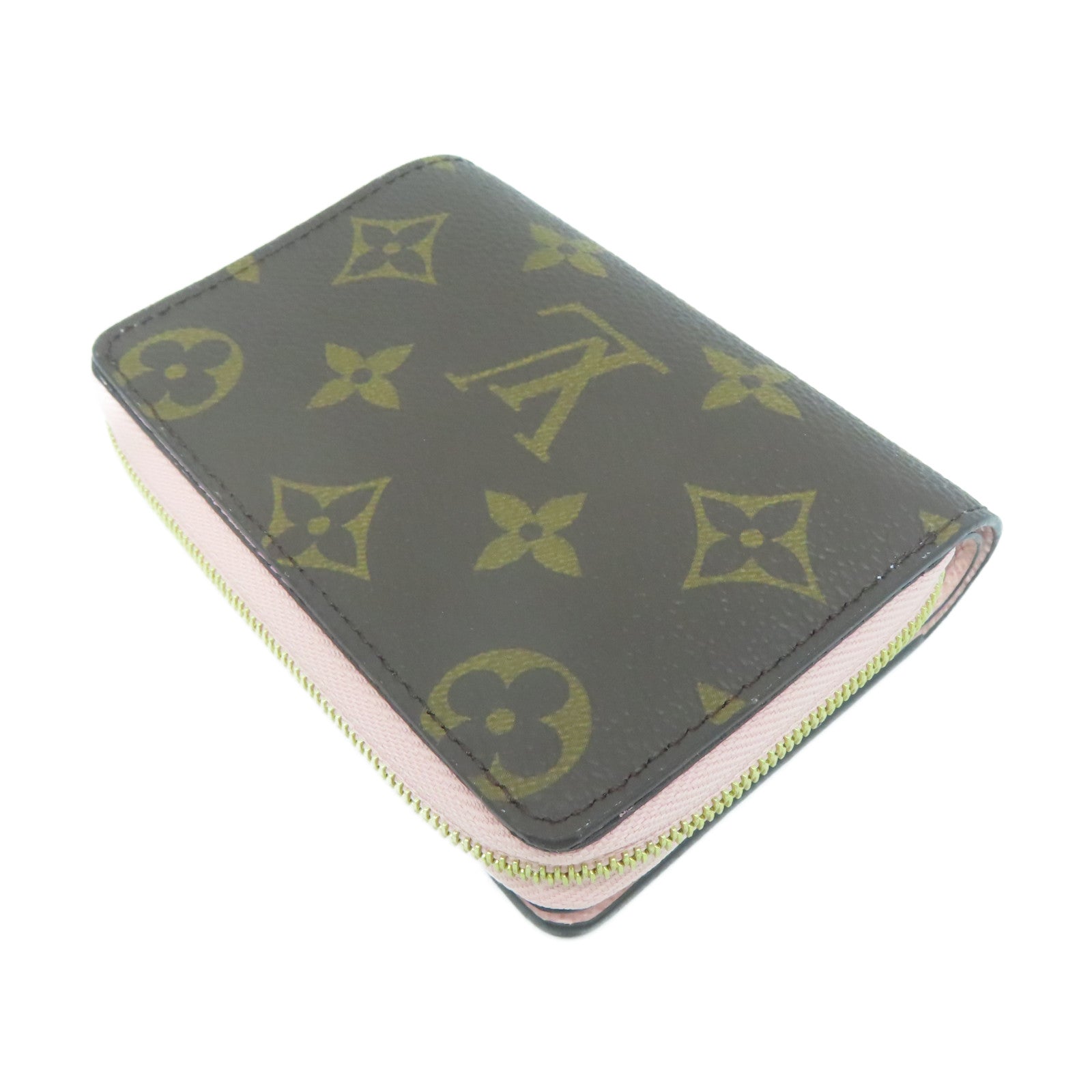 LOUIS VUITTON Monogram Lou Wallet金扣錢包啡色/粉紅色