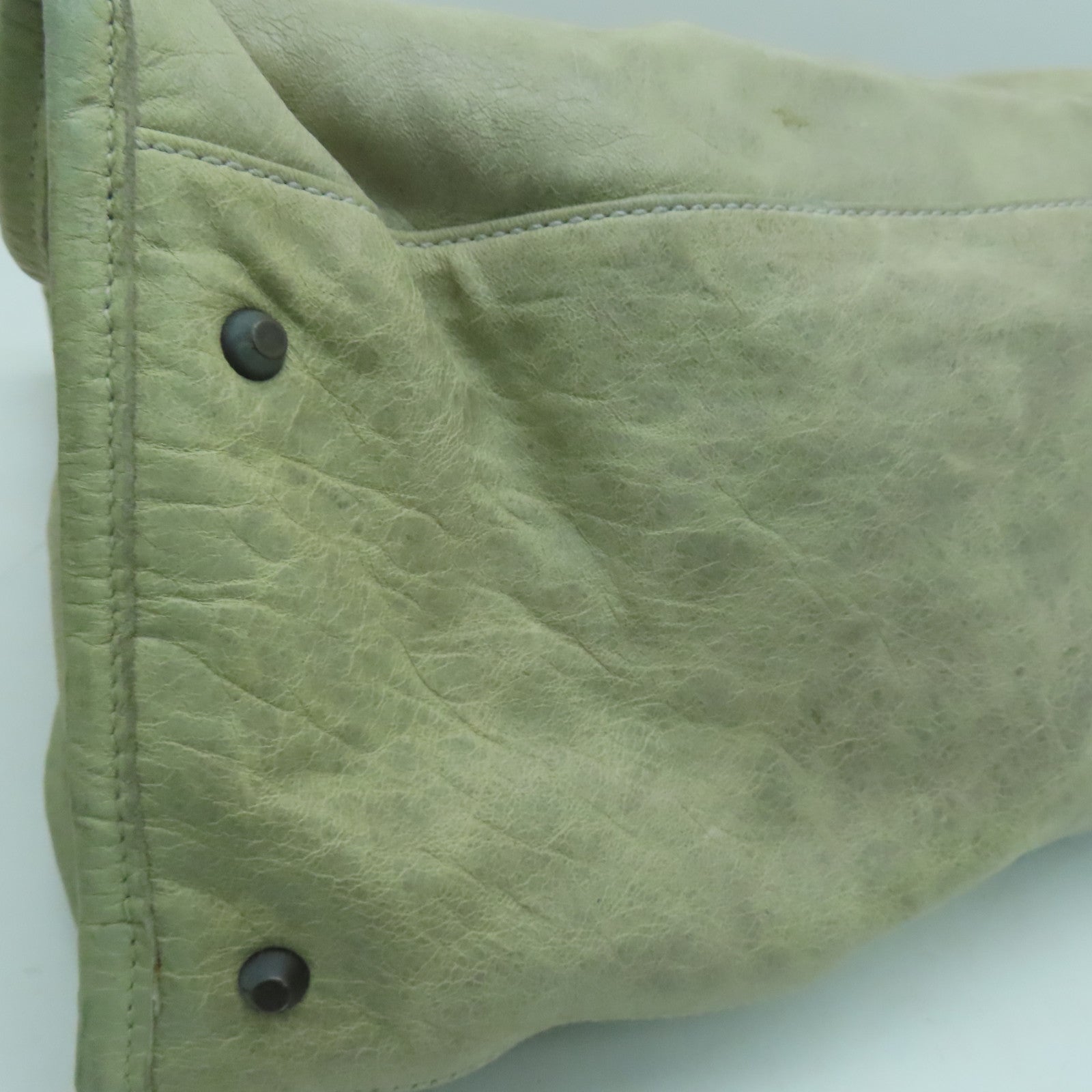 BALENCIAGA 牛皮皮革Shoulder Bag肩背袋灰色
