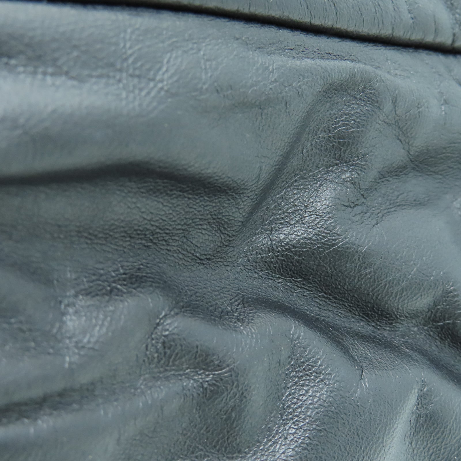 CHANEL 牛皮皮革Tote Bag银扣手挽袋黑色