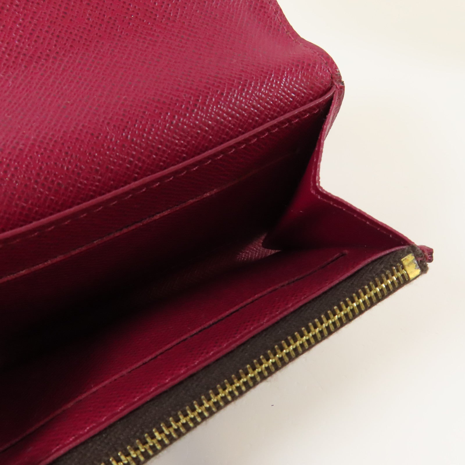 LOUIS VUITTON Monogram Rosalie Coin Purse金扣零錢包啡色/紅色